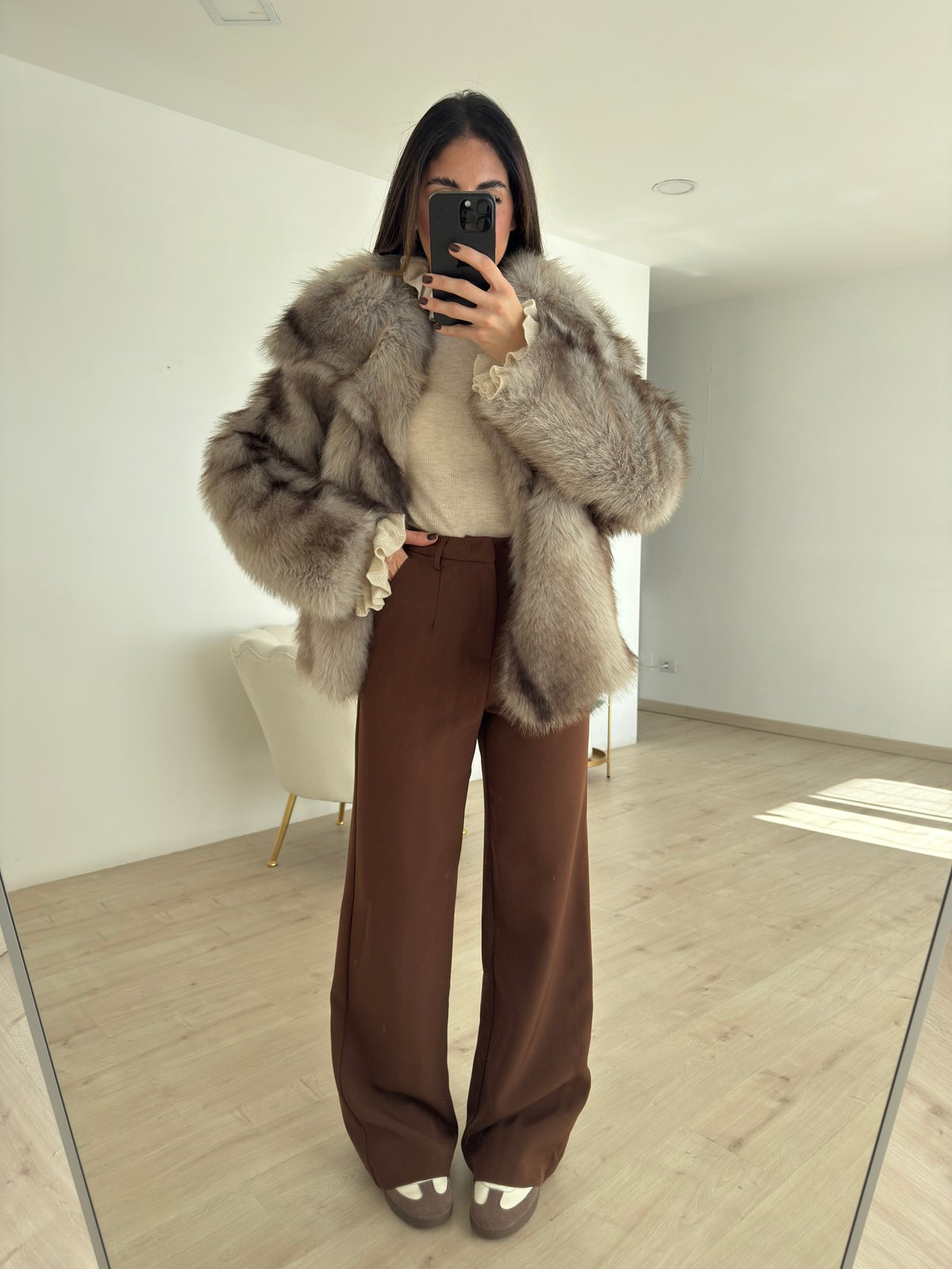 AG004-ECO PELLICCIA MINU TAUPE