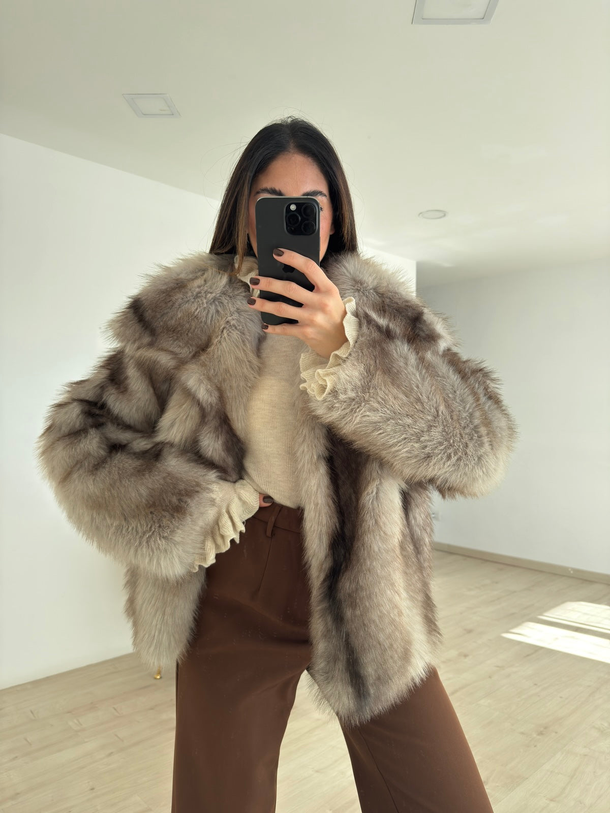 AG004-ECO PELLICCIA MINU TAUPE