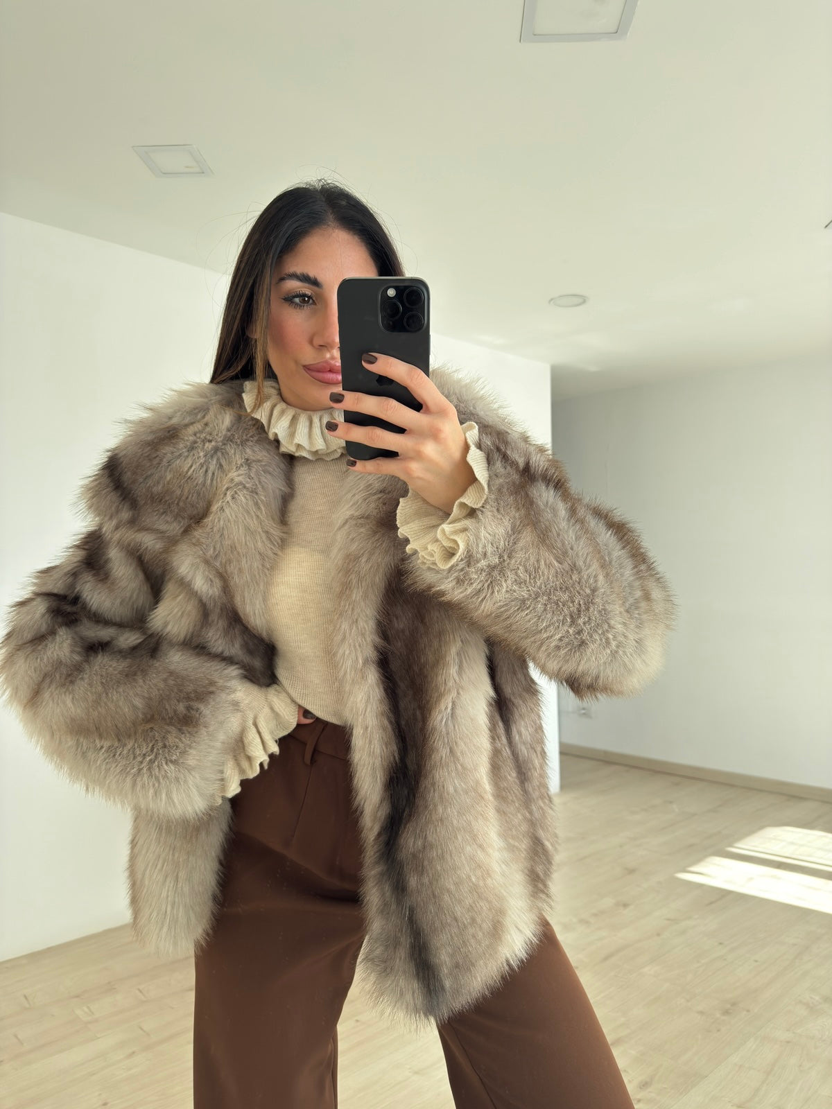 AG004-ECO PELLICCIA MINU TAUPE