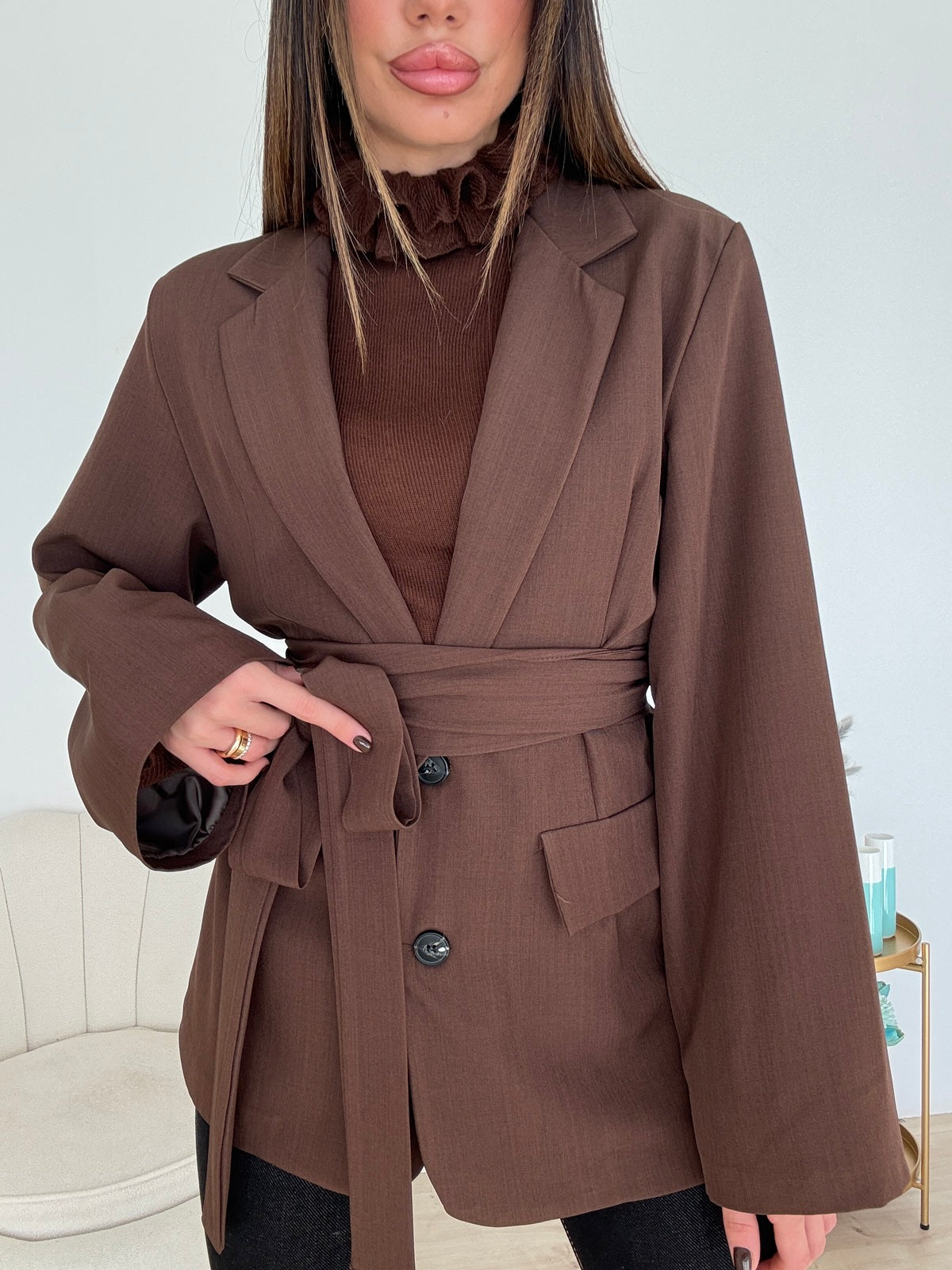 BLAZER EVERGREEN CHOCO