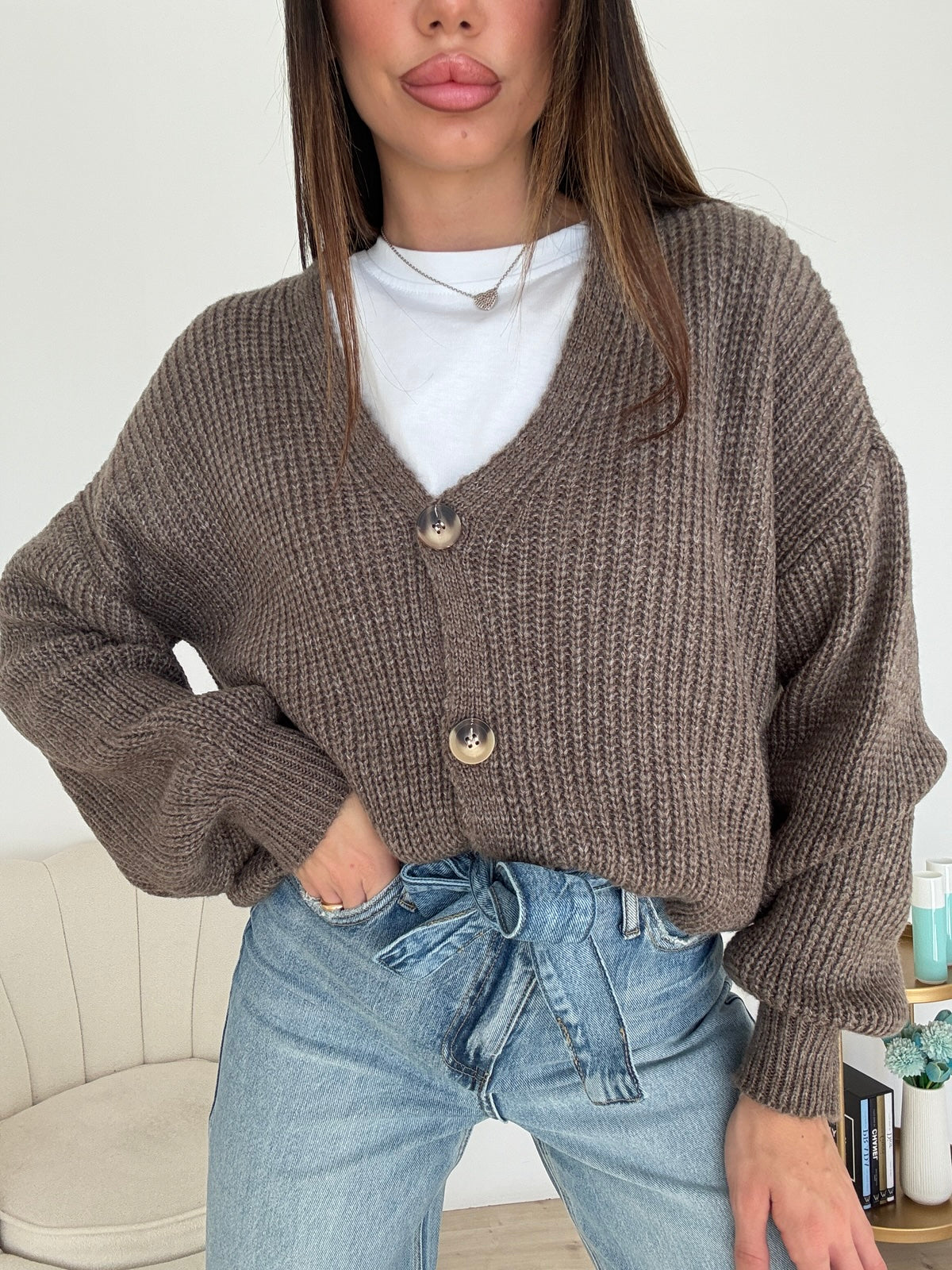 CARDIGAN MUST TAUPE