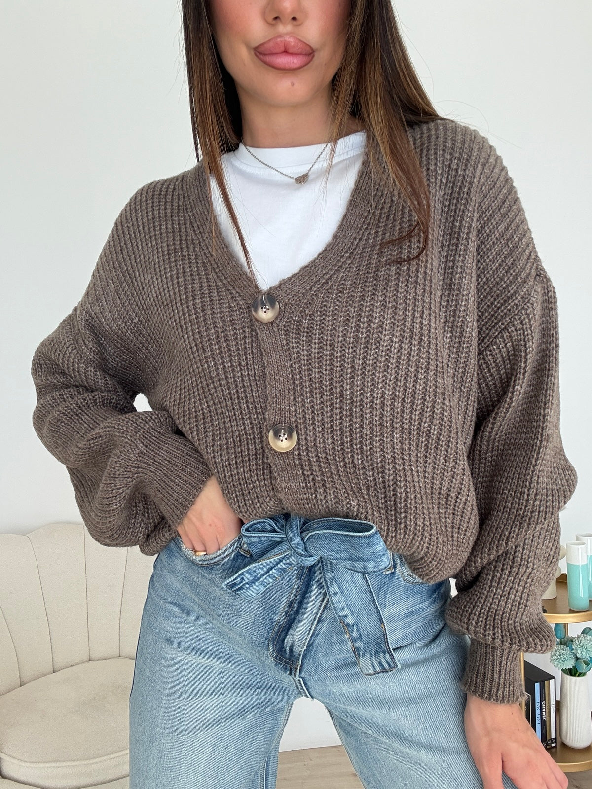 CARDIGAN MUST TAUPE