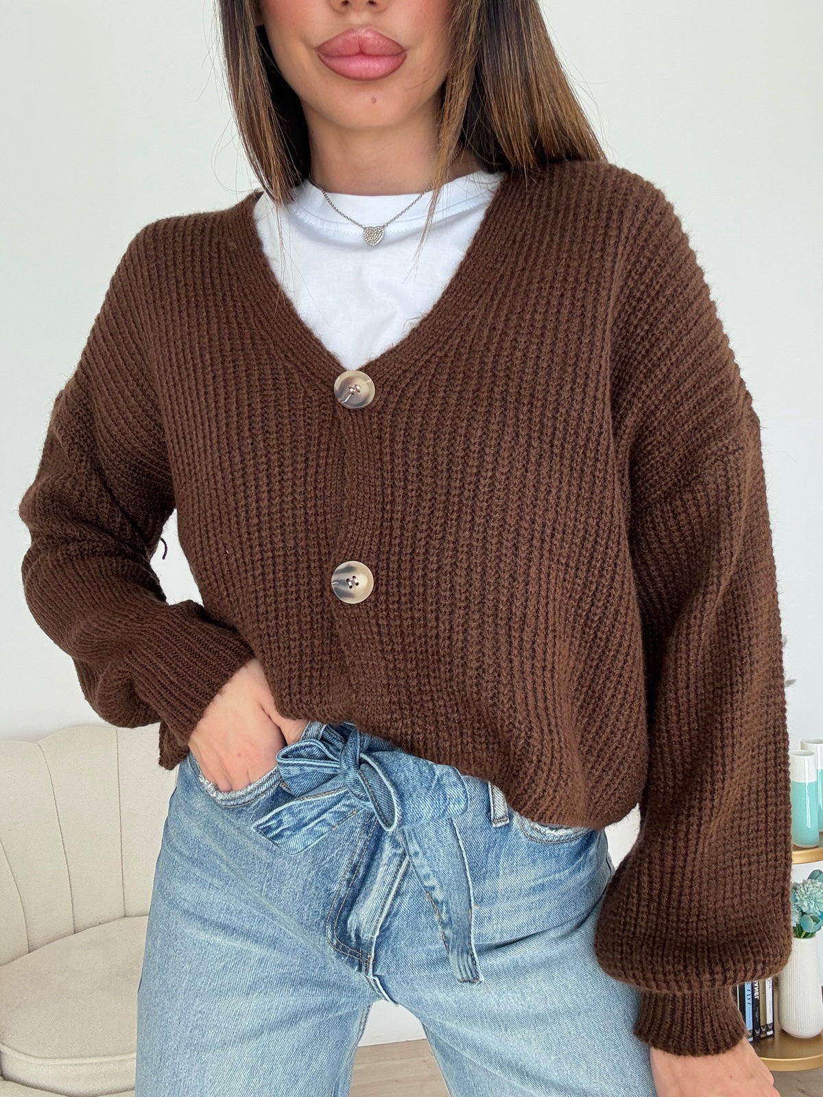 CARDIGAN MUST CHOCO