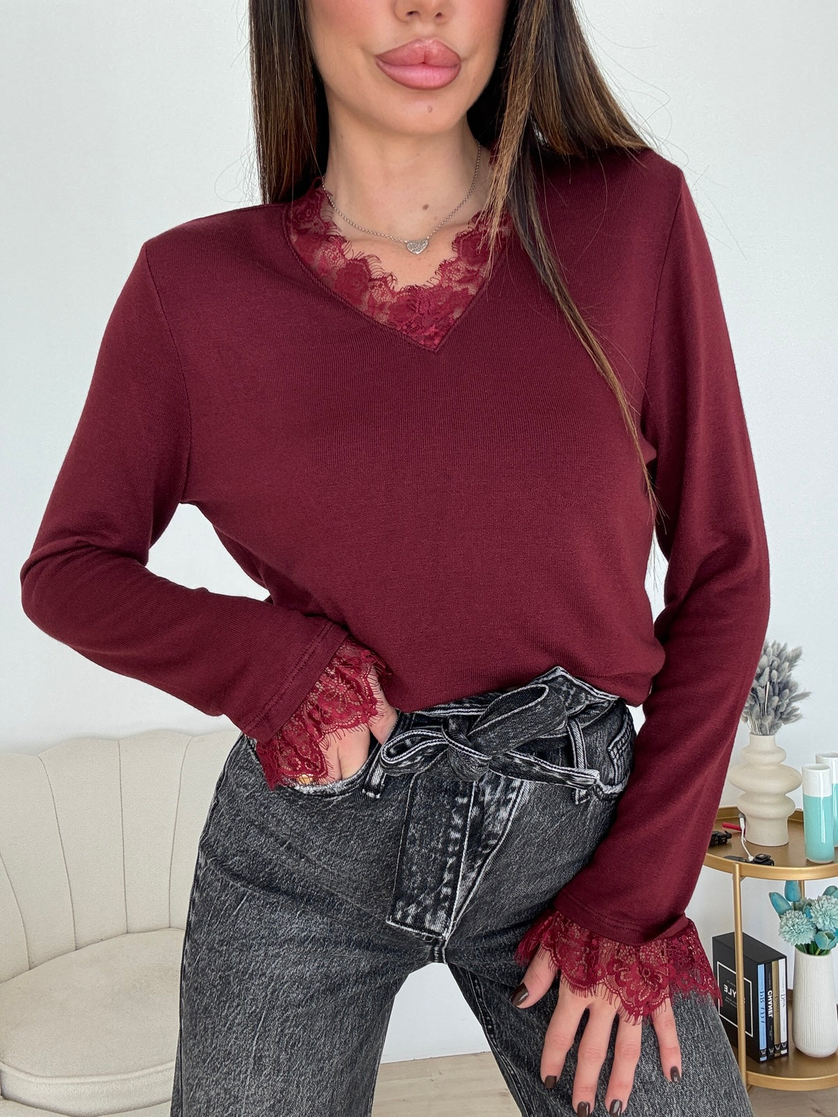 MAGLIA TIMOTY BORDEAUX