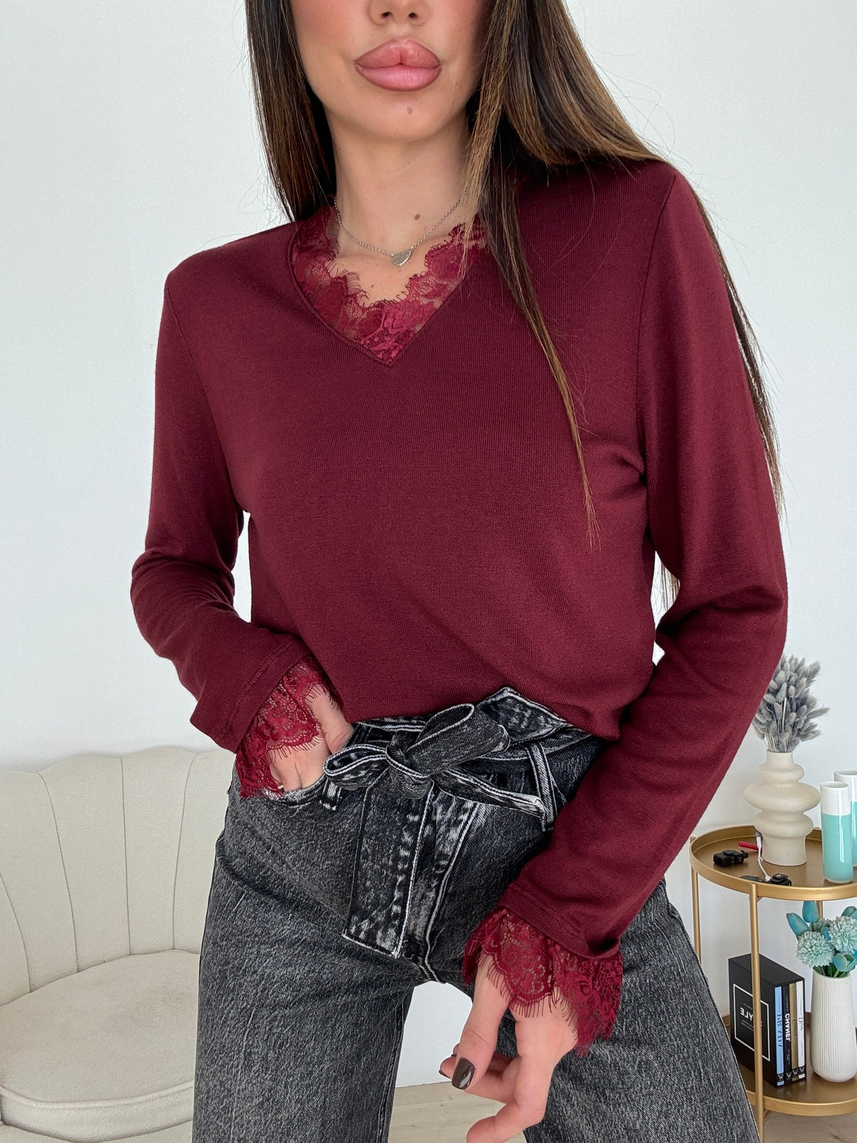 MAGLIA TIMOTY BORDEAUX