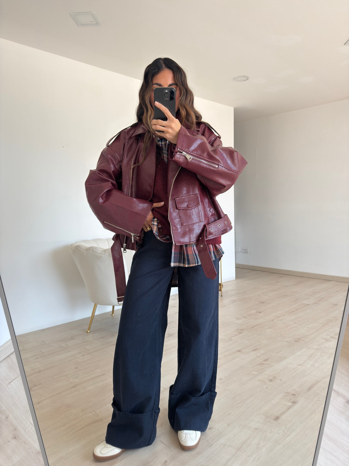 PU10366-BIKER EMPIRE BORDEAUX