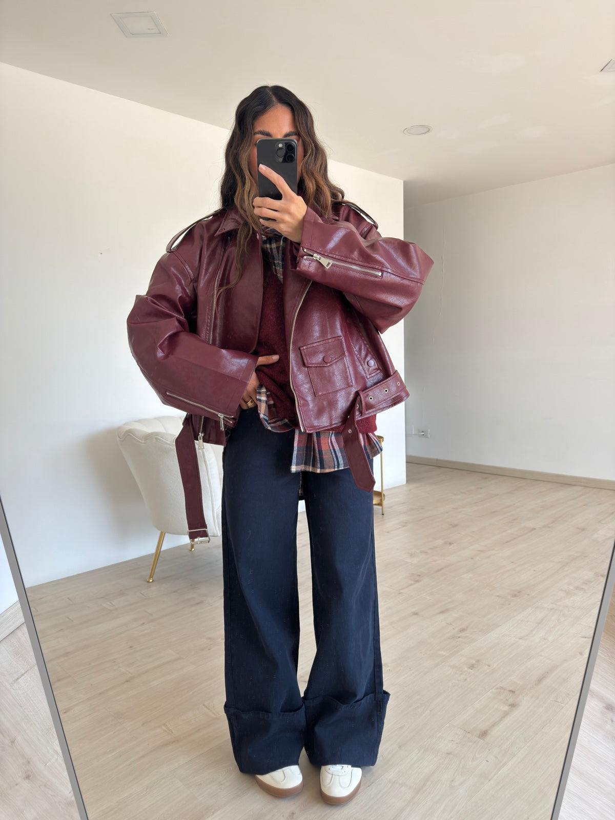 PU10366-BIKER EMPIRE BORDEAUX