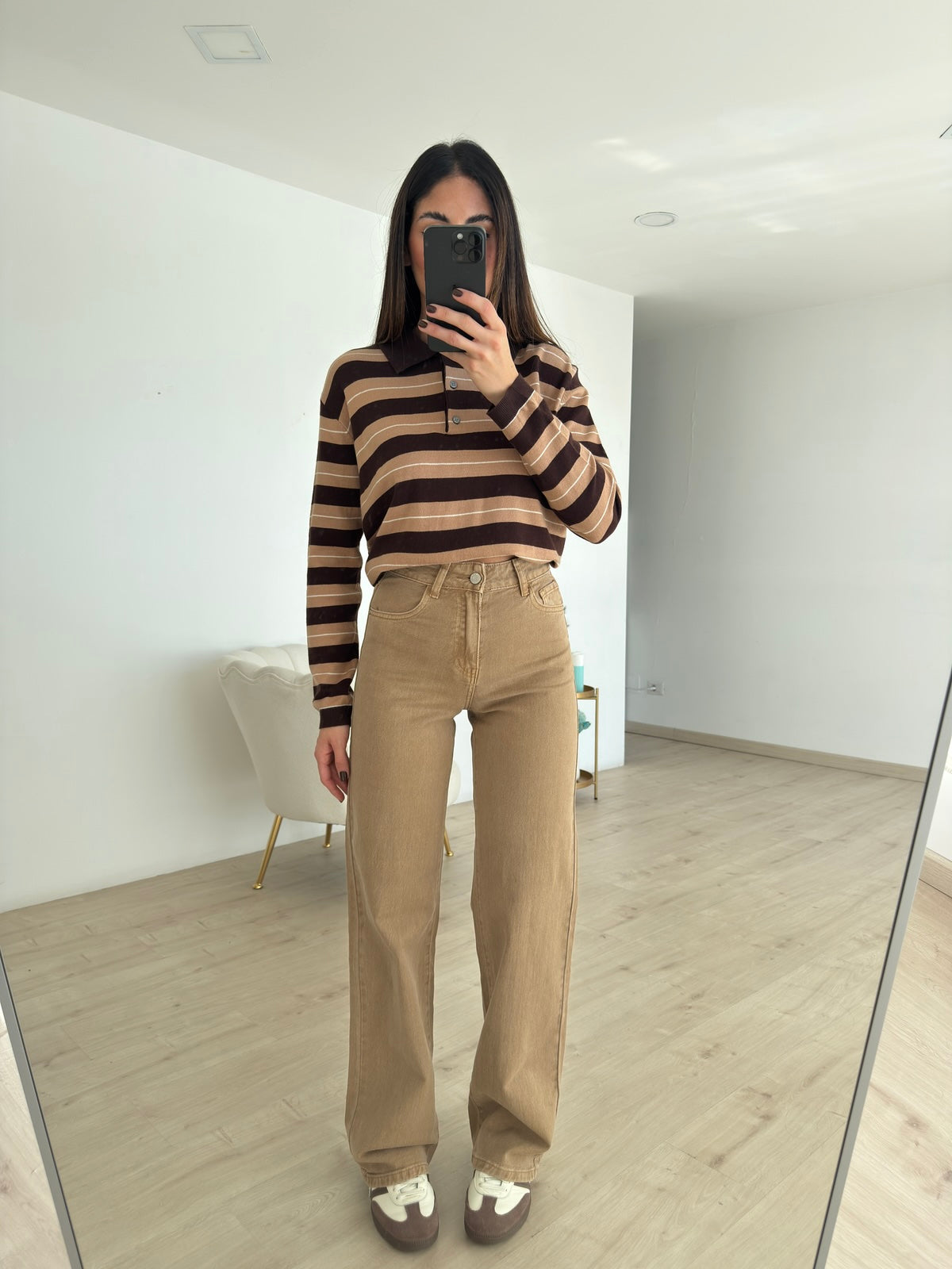 YHC7196-POLO PARISIENNE CHOCO
