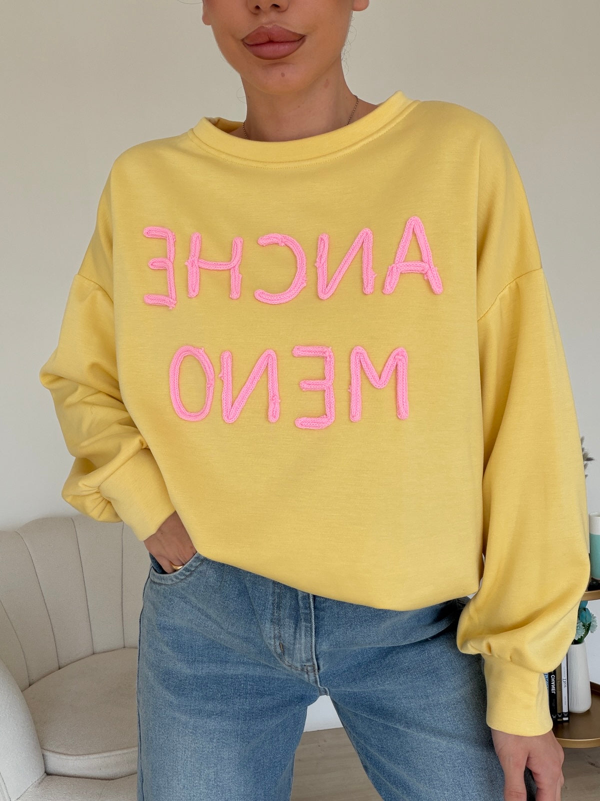 FELPA-ANCHE MENO-YELLOW