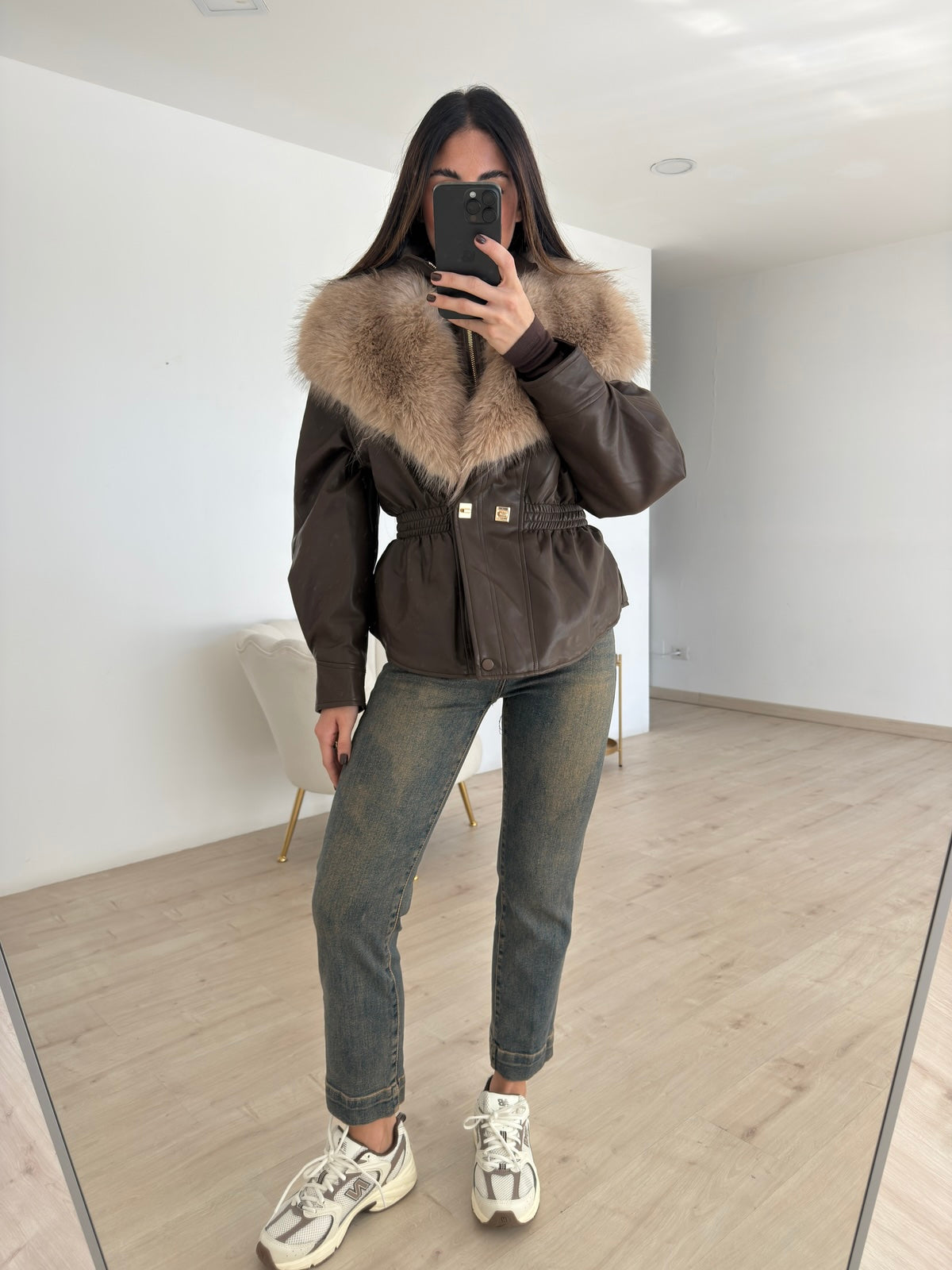 8936-JEANS MOM MELANGE