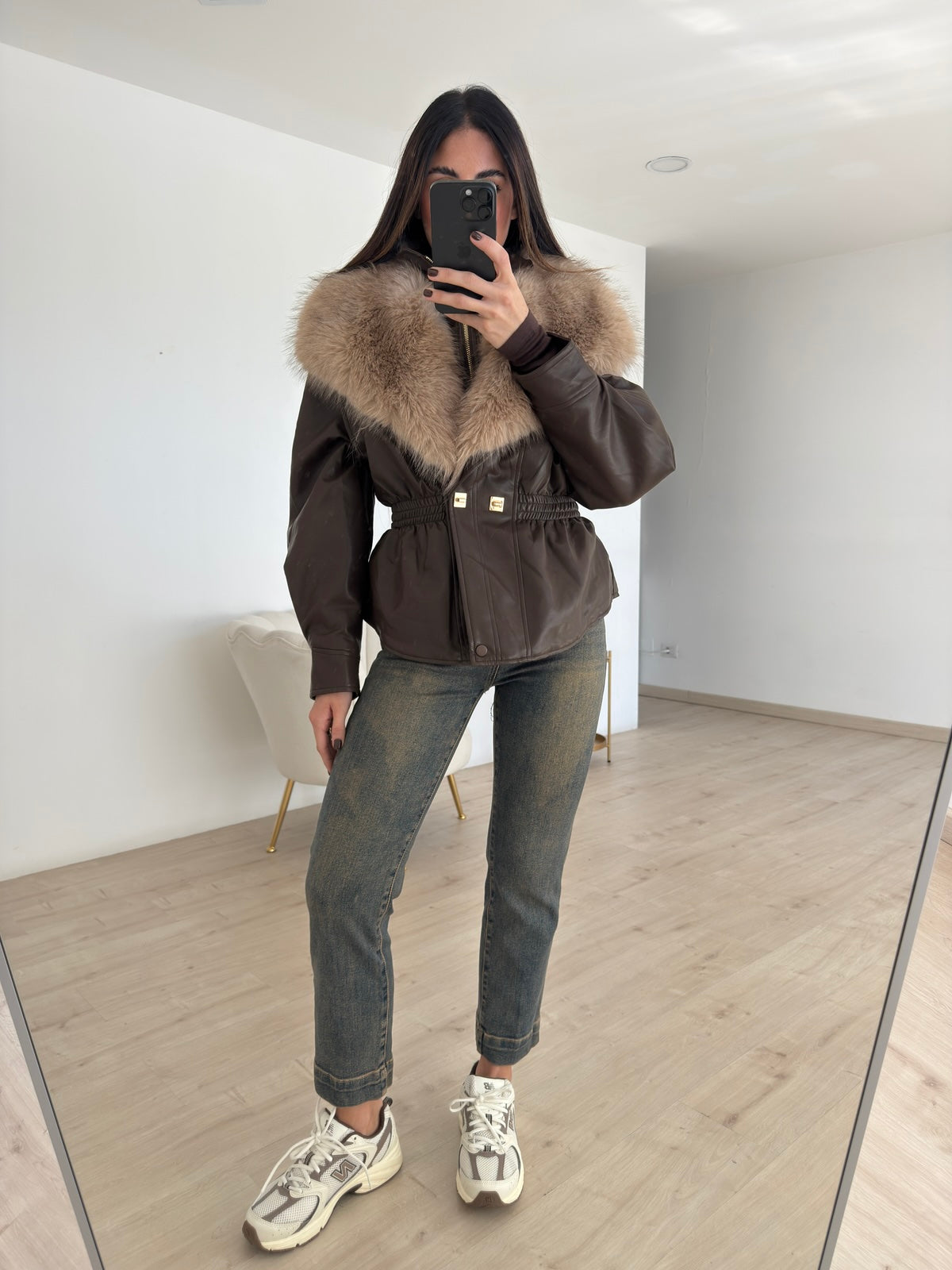 8936-JEANS MOM MELANGE