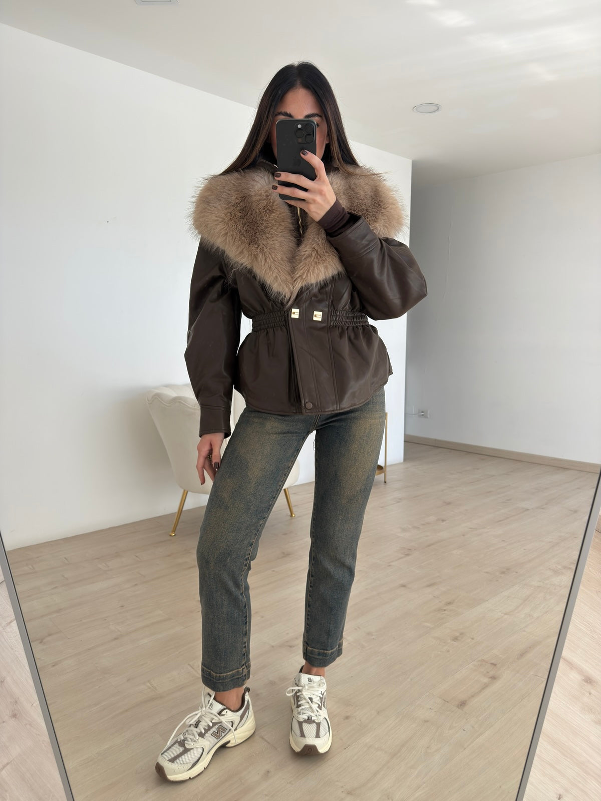 8936-JEANS MOM MELANGE