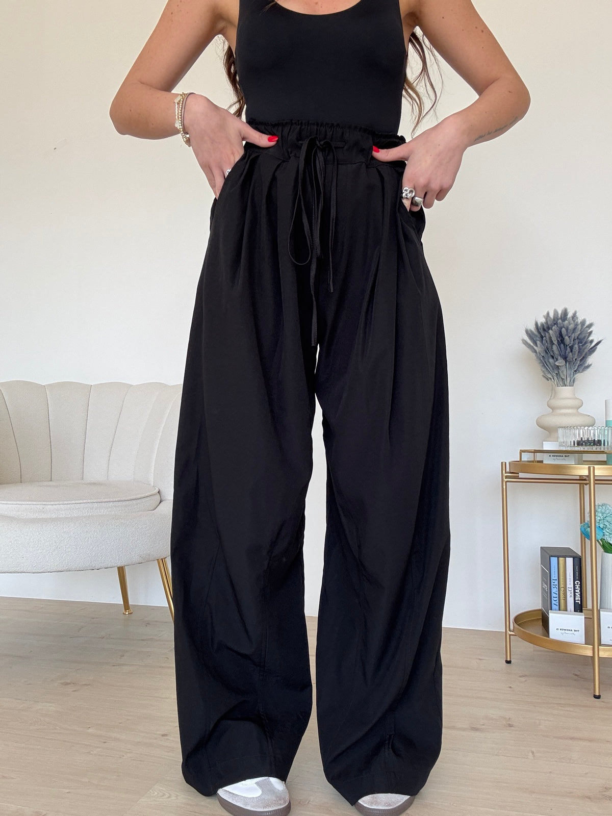 PANTALONE PALAZZO REPLAY NERO