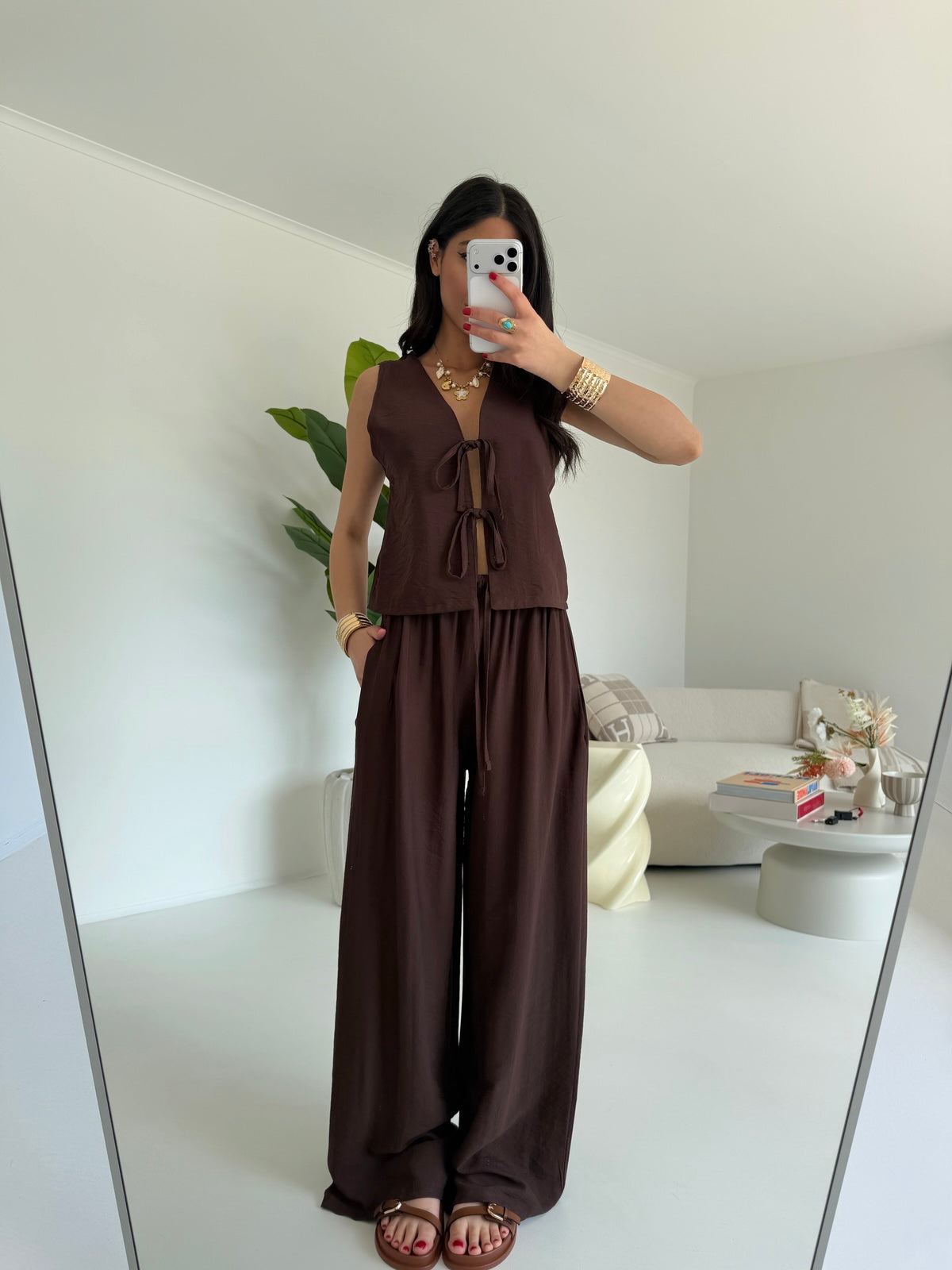 COORDINATO FLAKE CHOCO