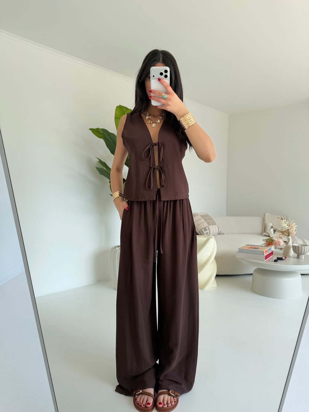 COORDINATO FLAKE CHOCO