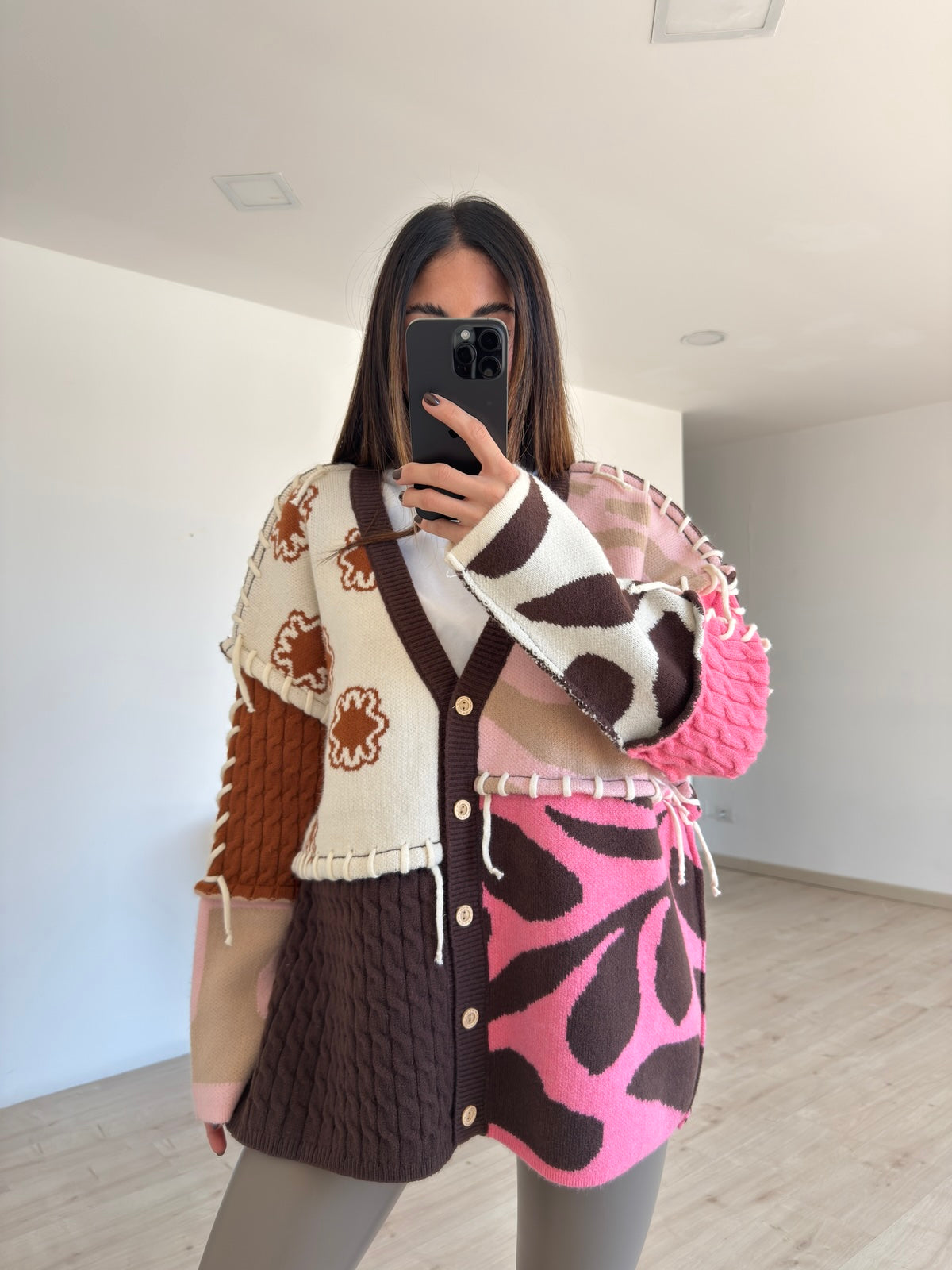 YHC7144-MAXI CARDIGAN FELICITA'