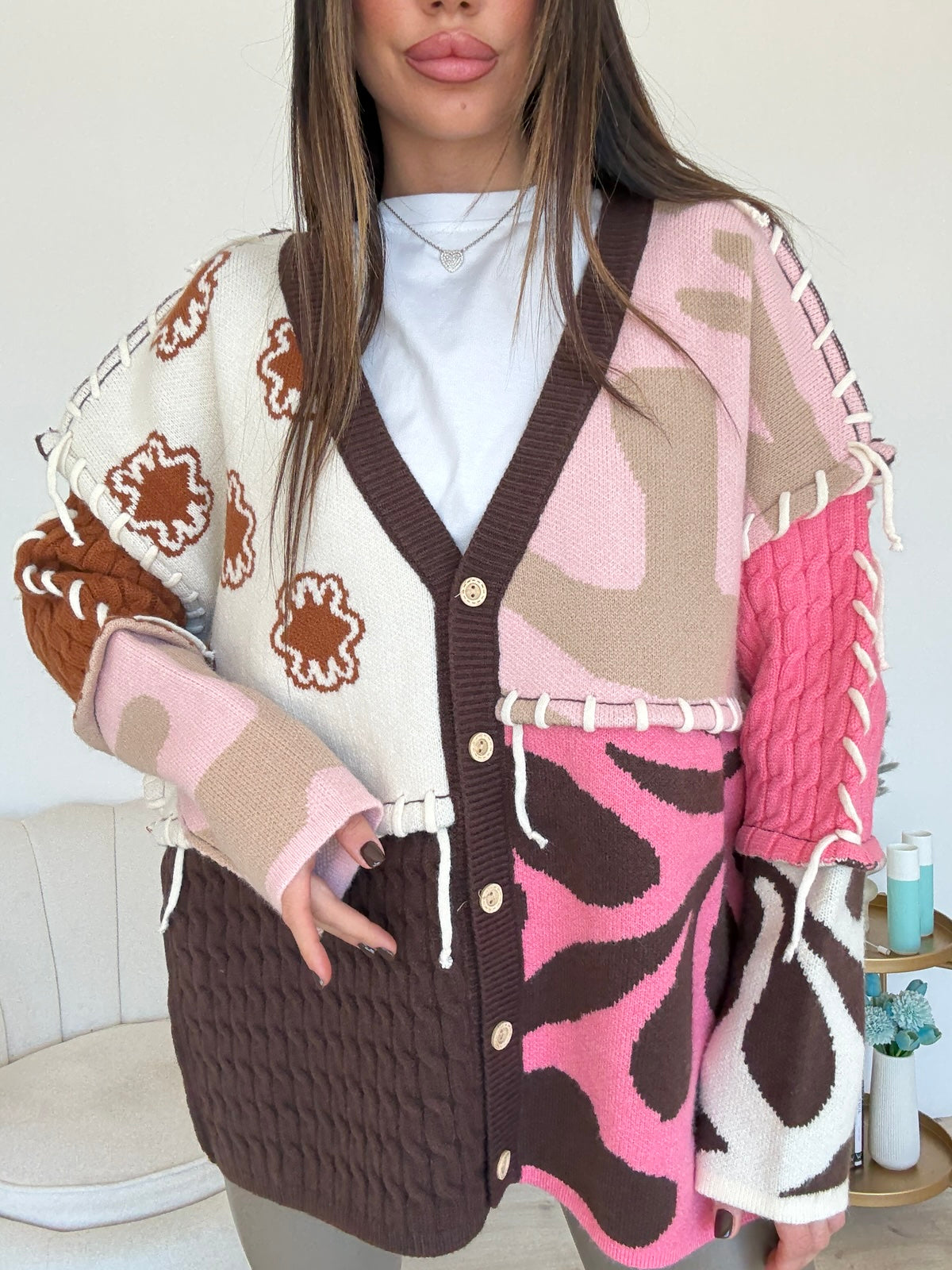 YHC7144-MAXI CARDIGAN FELICITA'