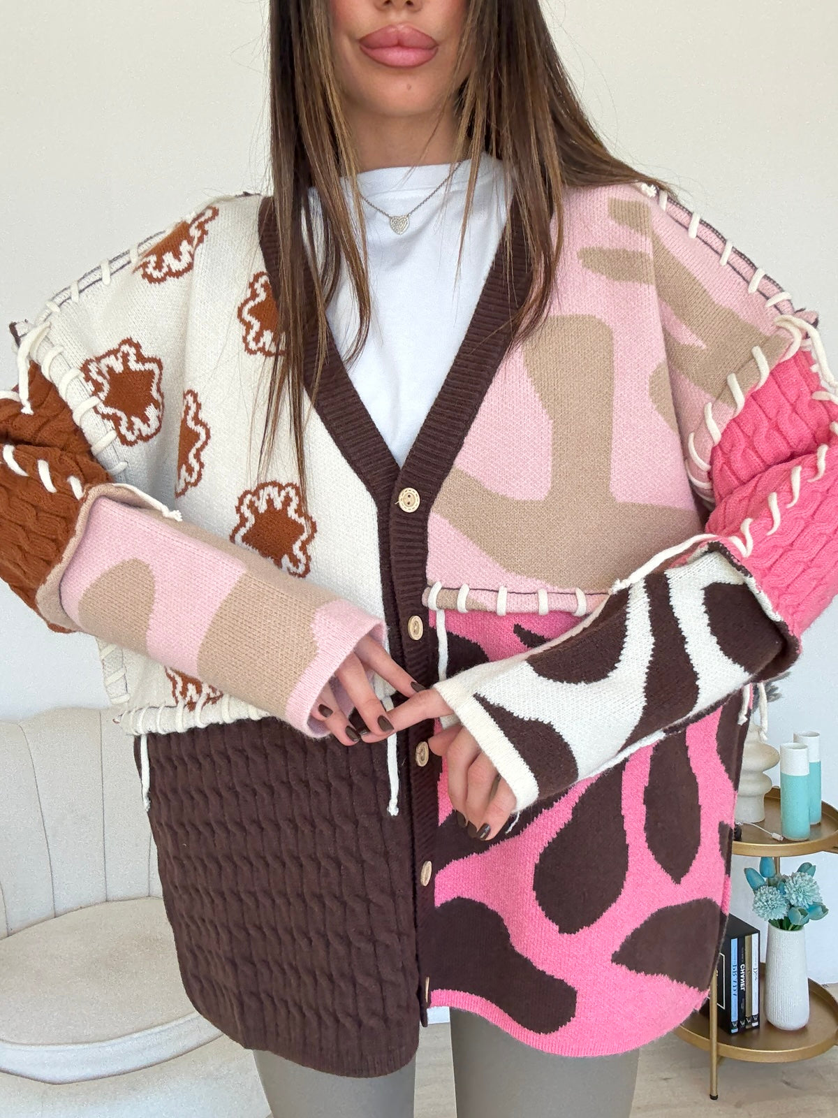 YHC7144-MAXI CARDIGAN FELICITA'