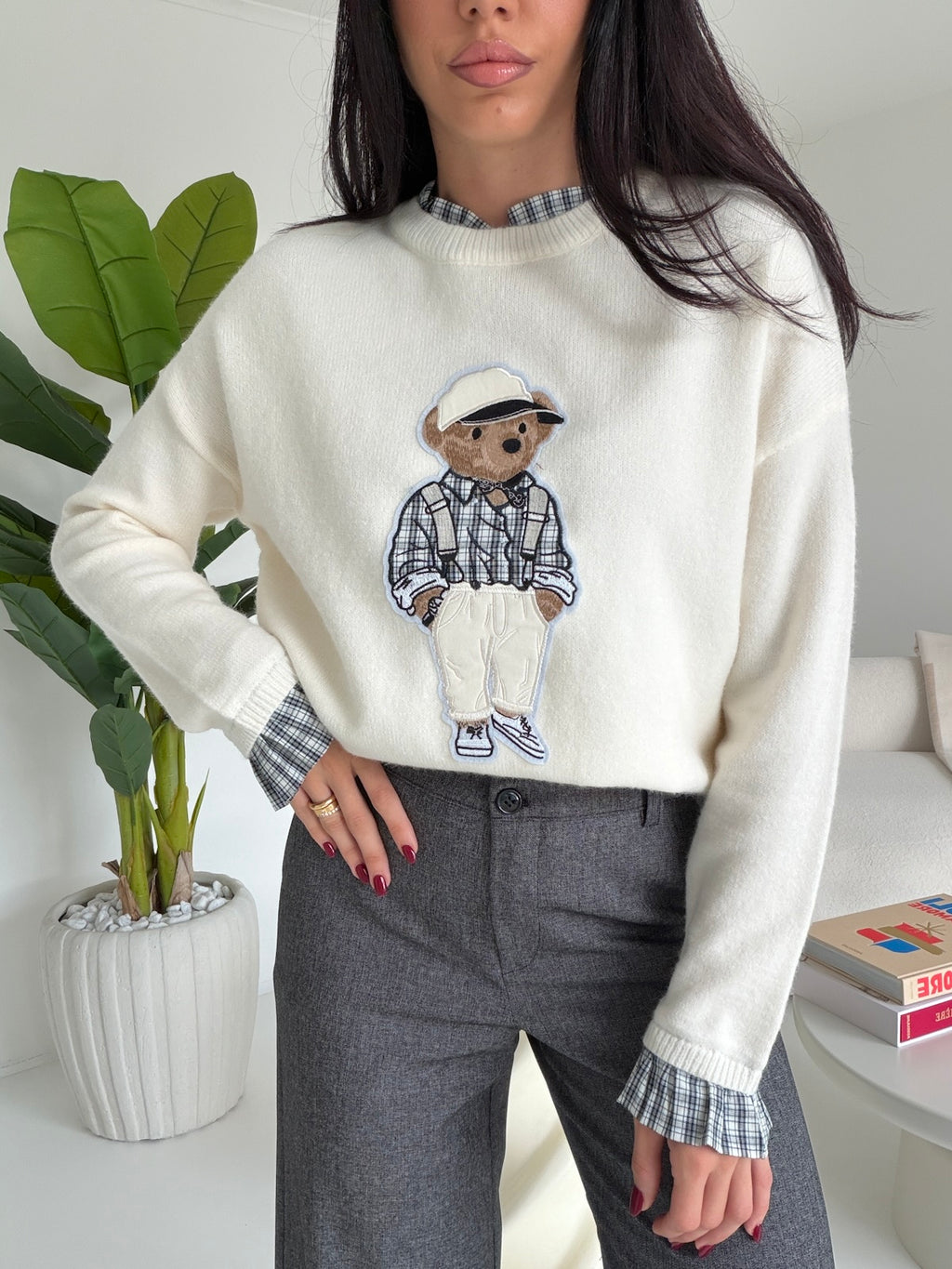 HY69822-PULL TEDDY MILK