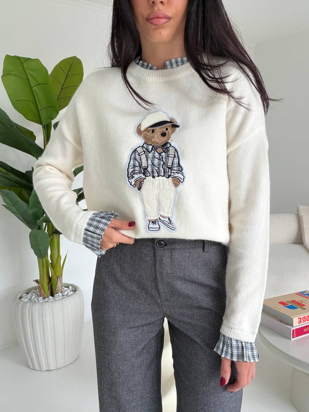 HY69822-PULL TEDDY MILK