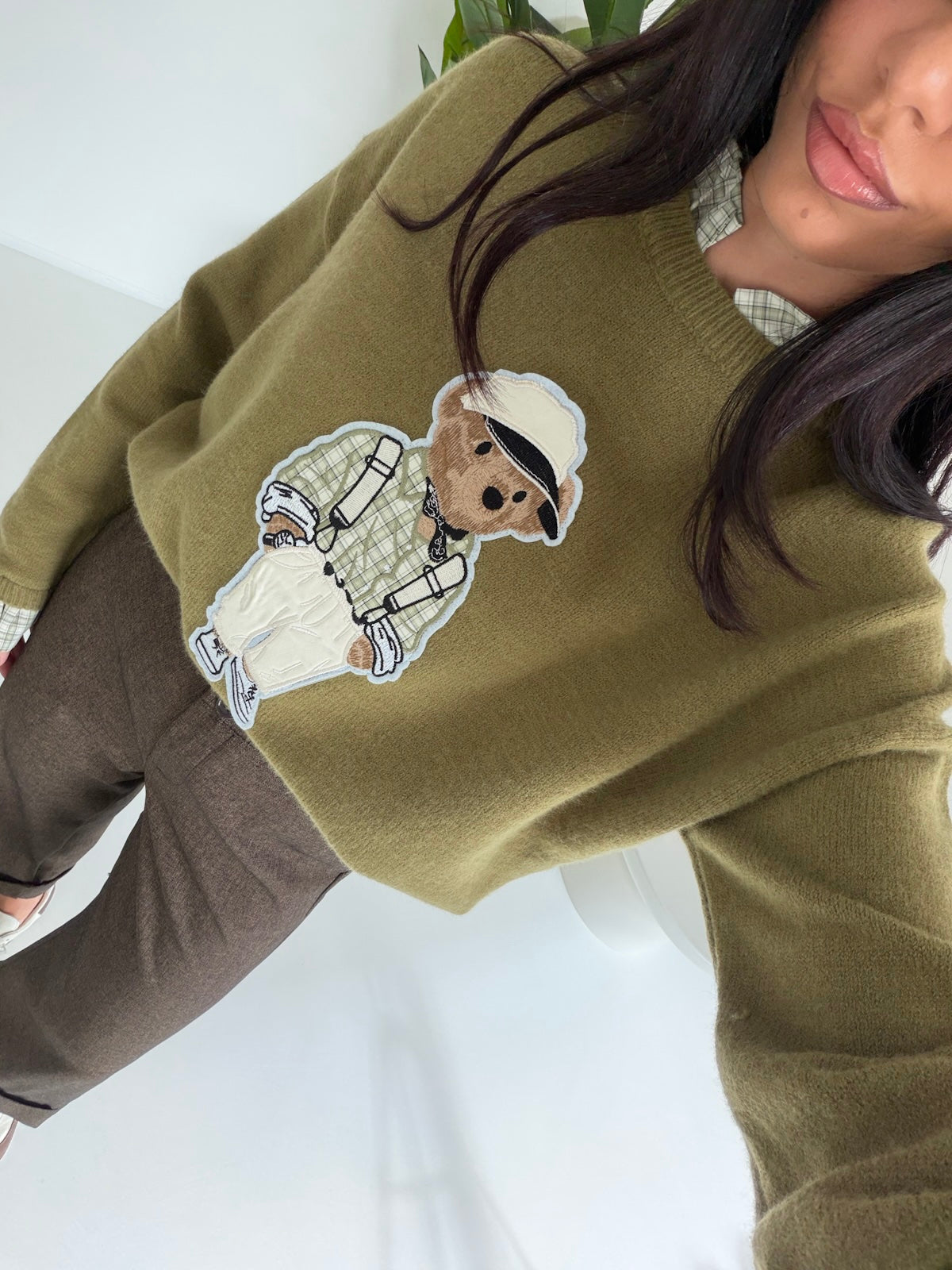 HY69822-PULL TEDDY OLIVA