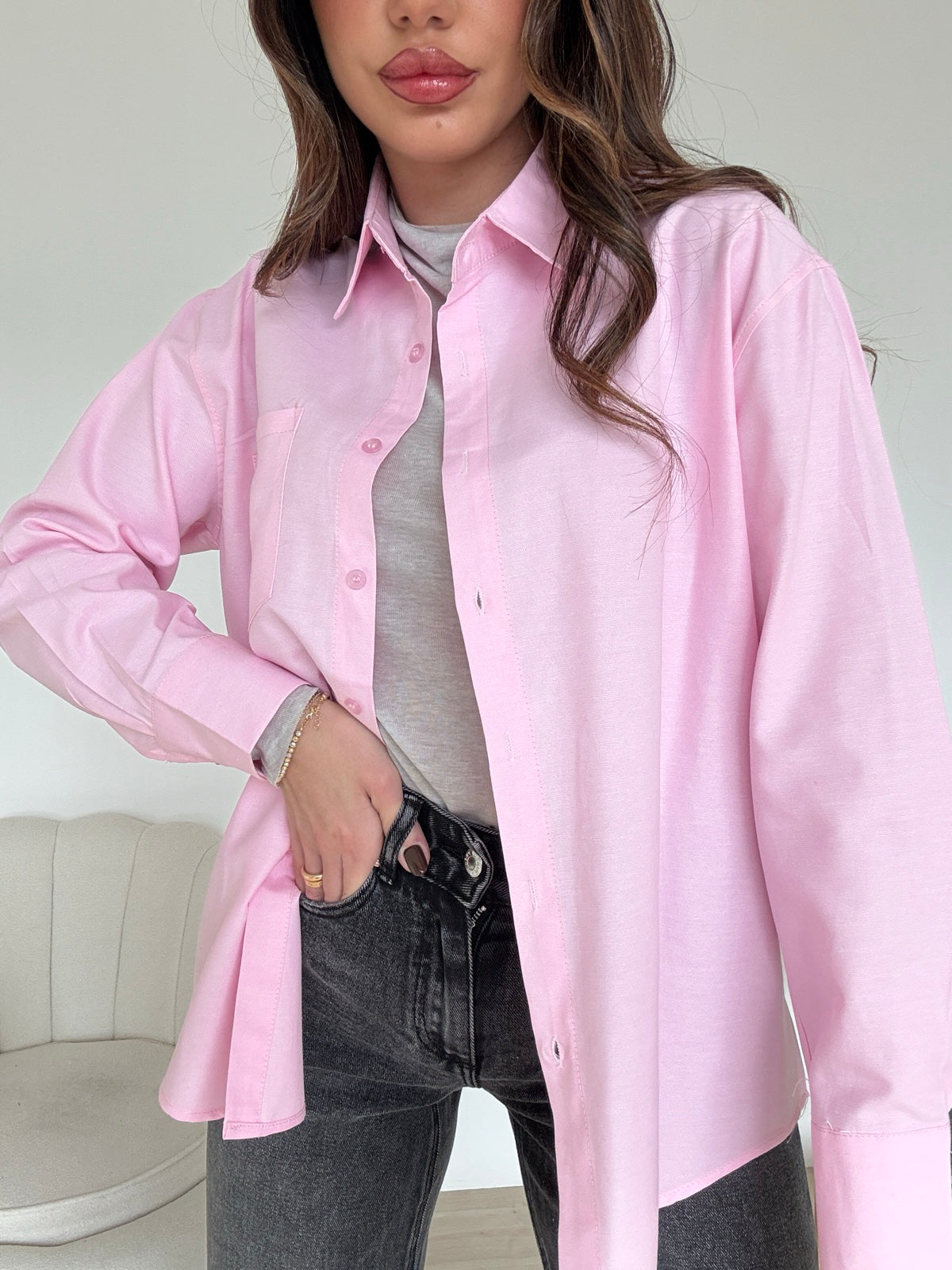 17117-CAMICIA EVERGREEN PINK