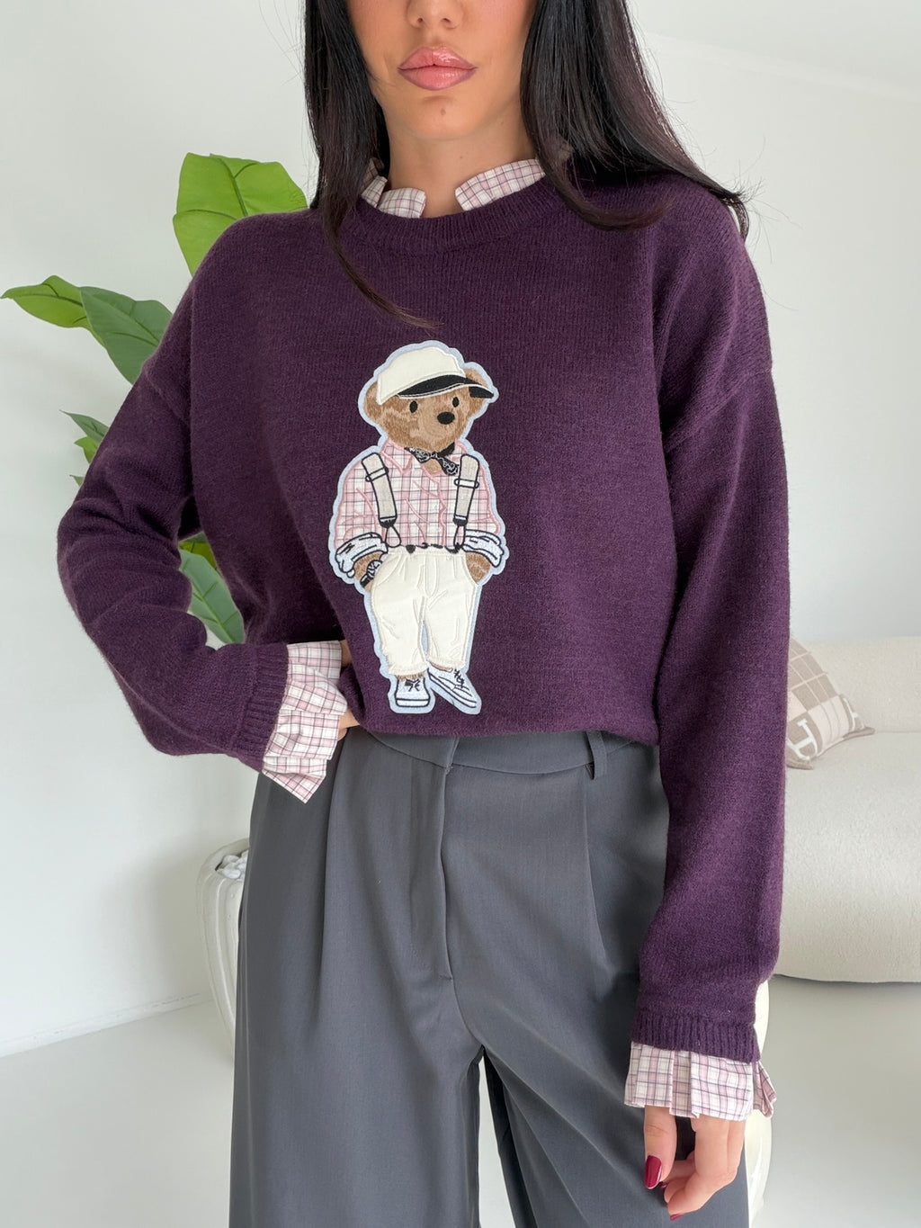 HY69822-PULL TEDDY WINE