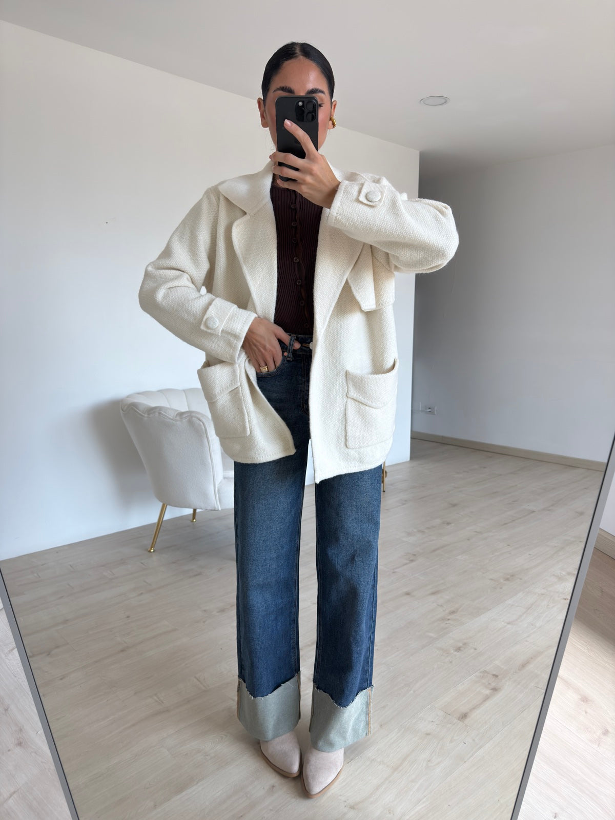 AN64821-MAXI CARDIGAN CHARLOTTE BURRO