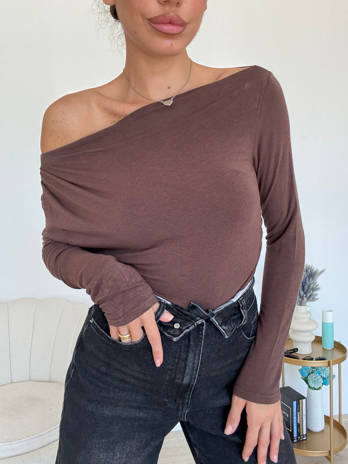 V76255-MAGLIA COZY CHOCO
