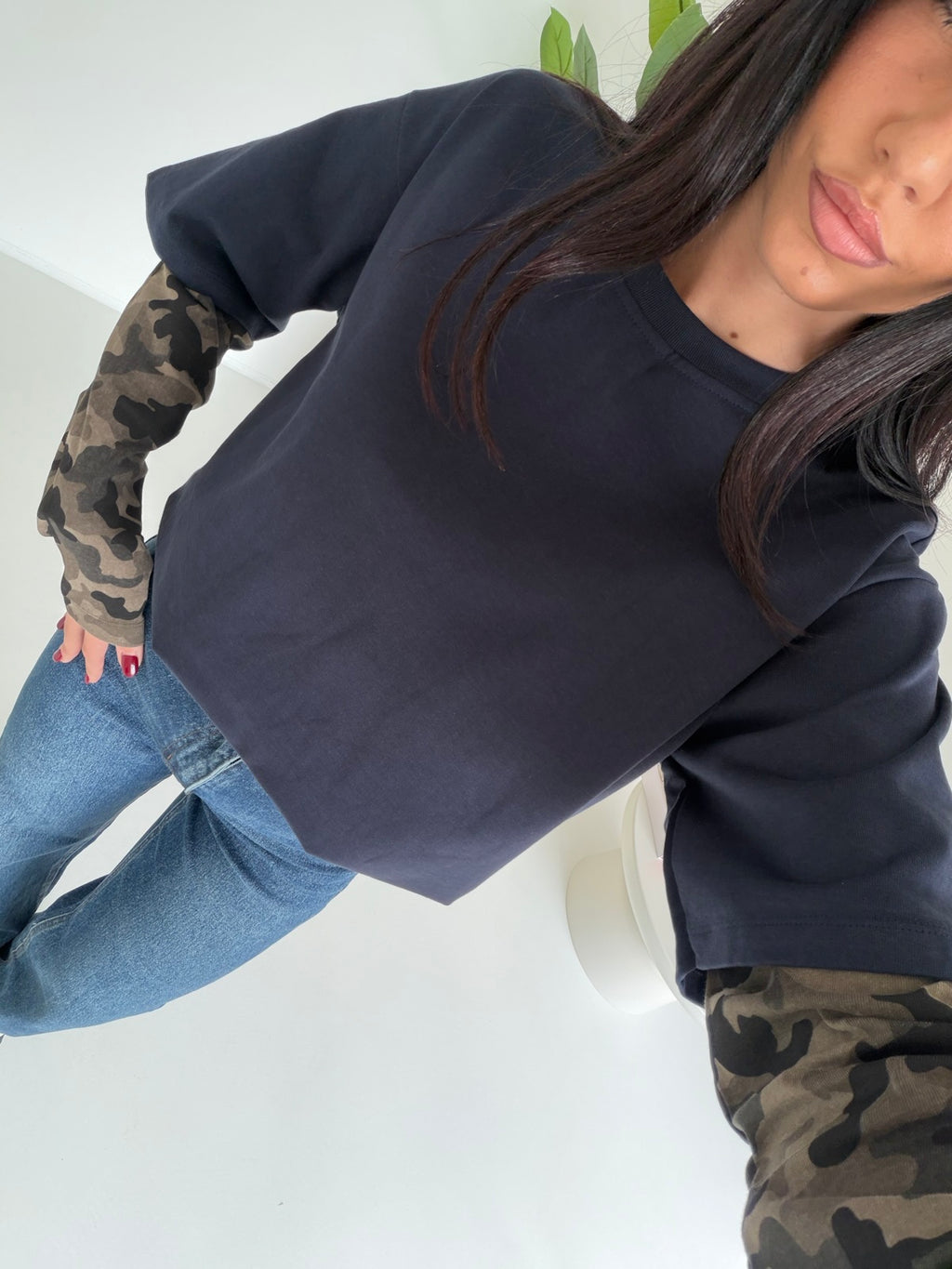63005A-FELPA CAMOUFLAGE NAVY