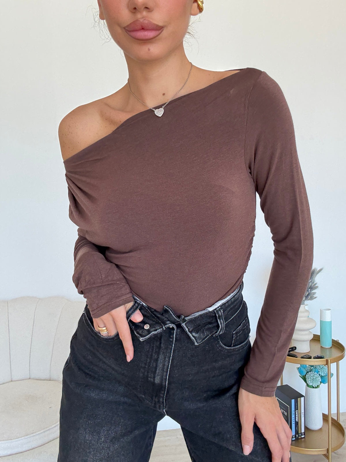 V76255-MAGLIA COZY CHOCO
