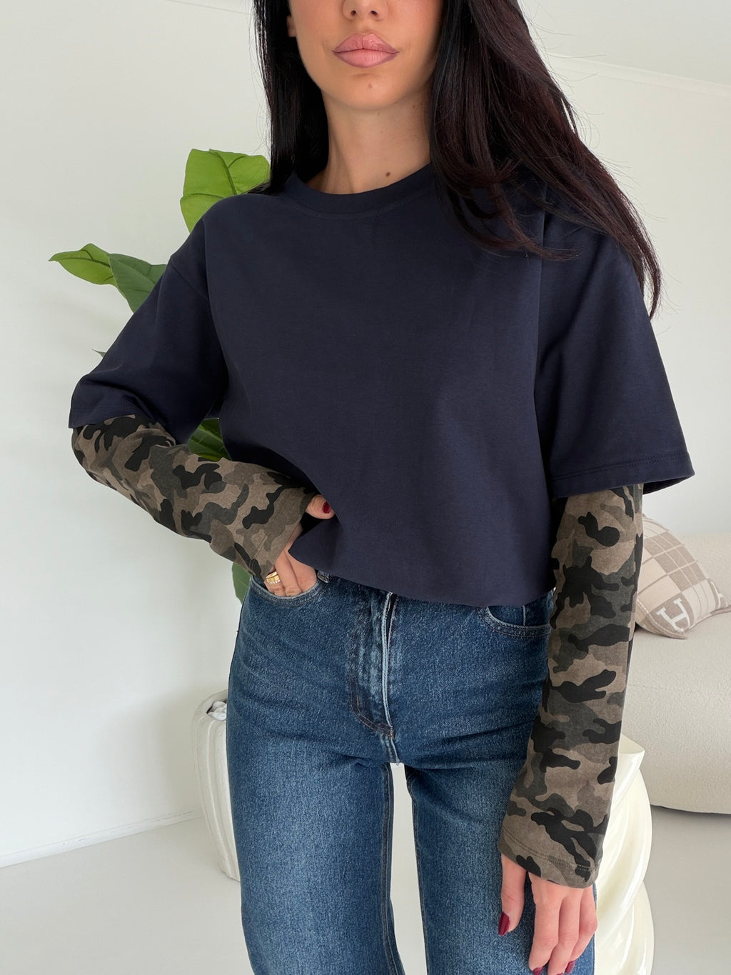 63005A-FELPA CAMOUFLAGE NAVY
