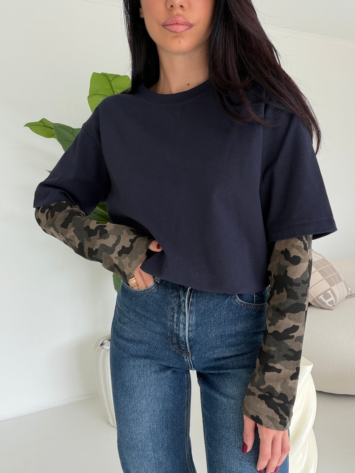63005A-FELPA CAMOUFLAGE NAVY