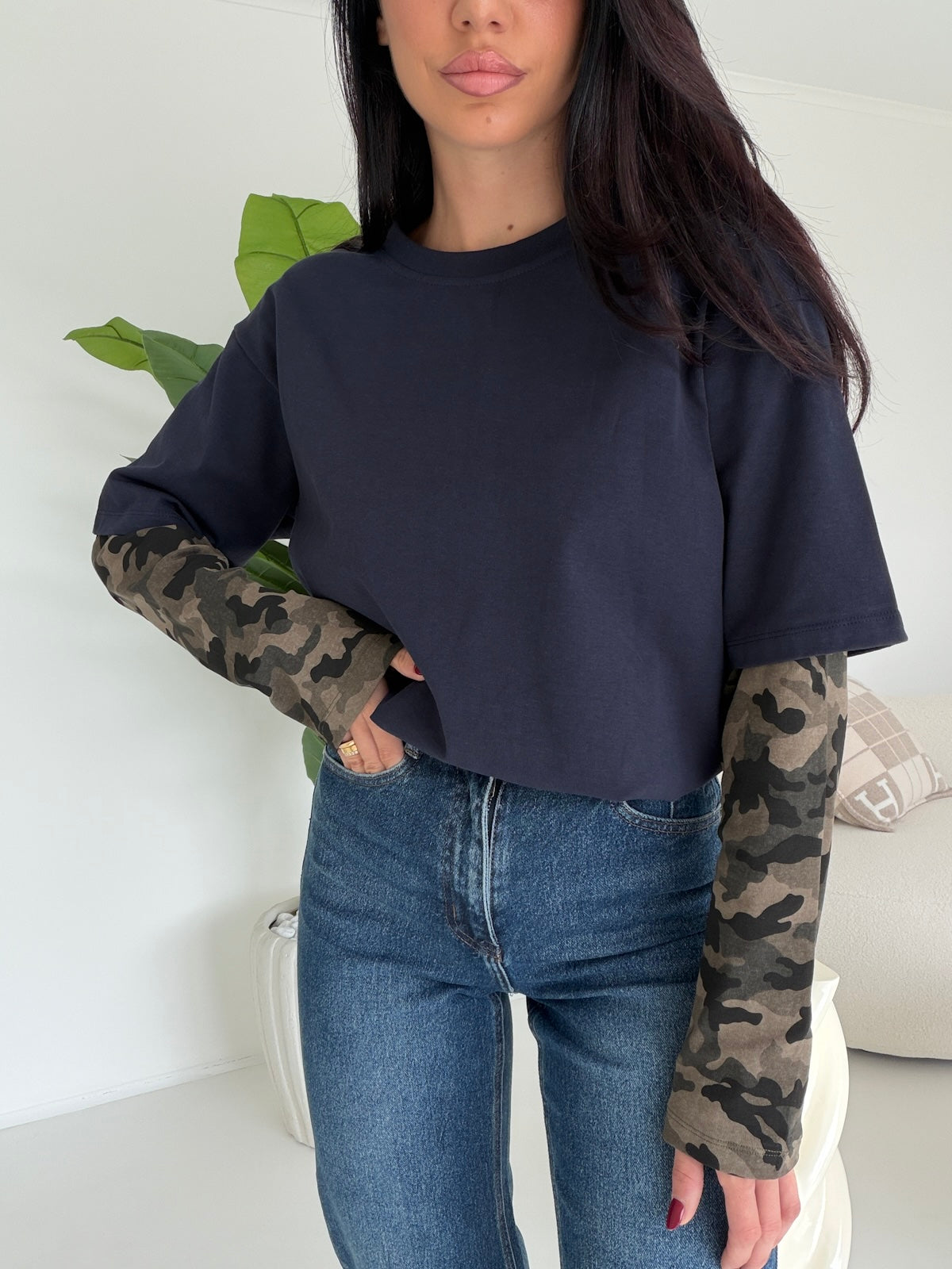63005A-FELPA CAMOUFLAGE NAVY