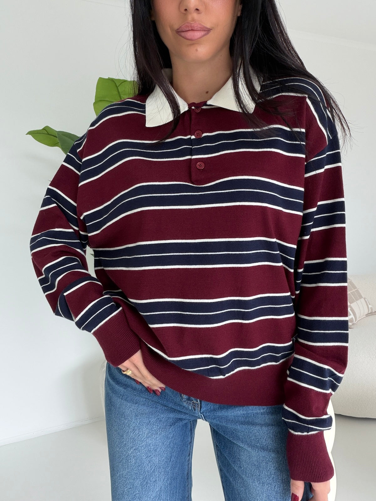 HG68923-POLO LIVERPOOL BORDEAUX