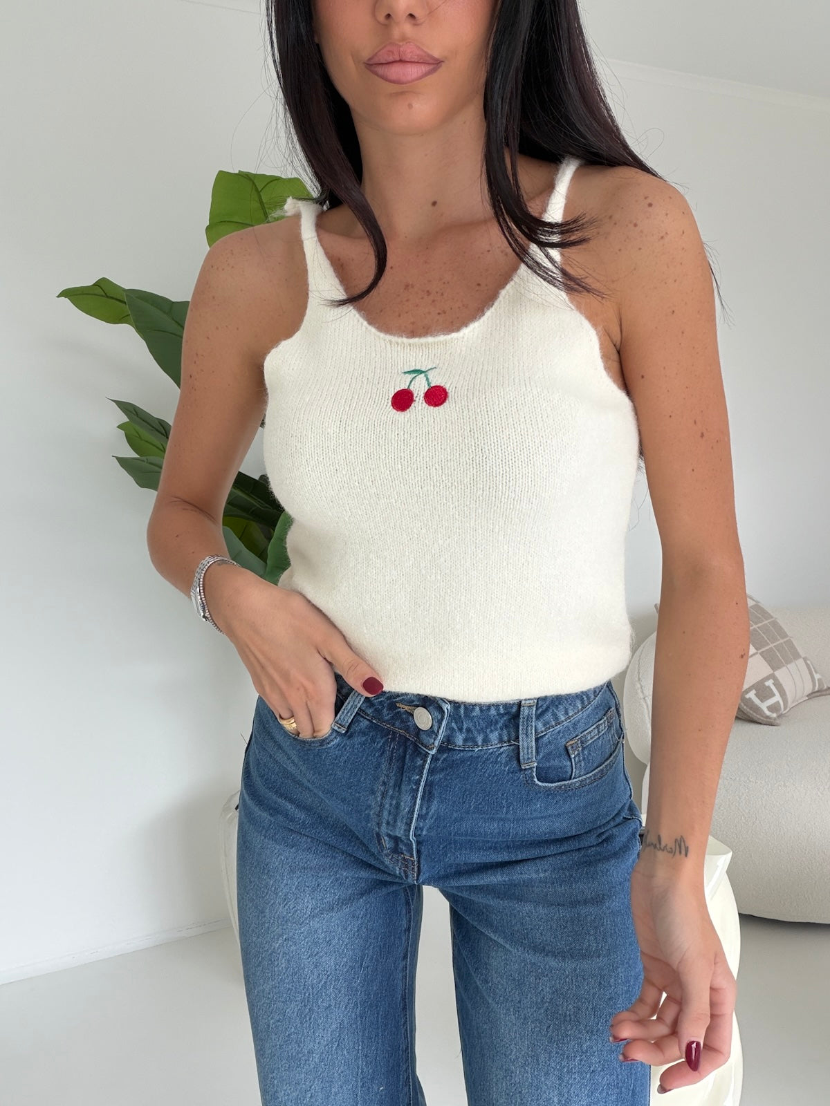 Y6139-TWINSET CILIEGIE MILK