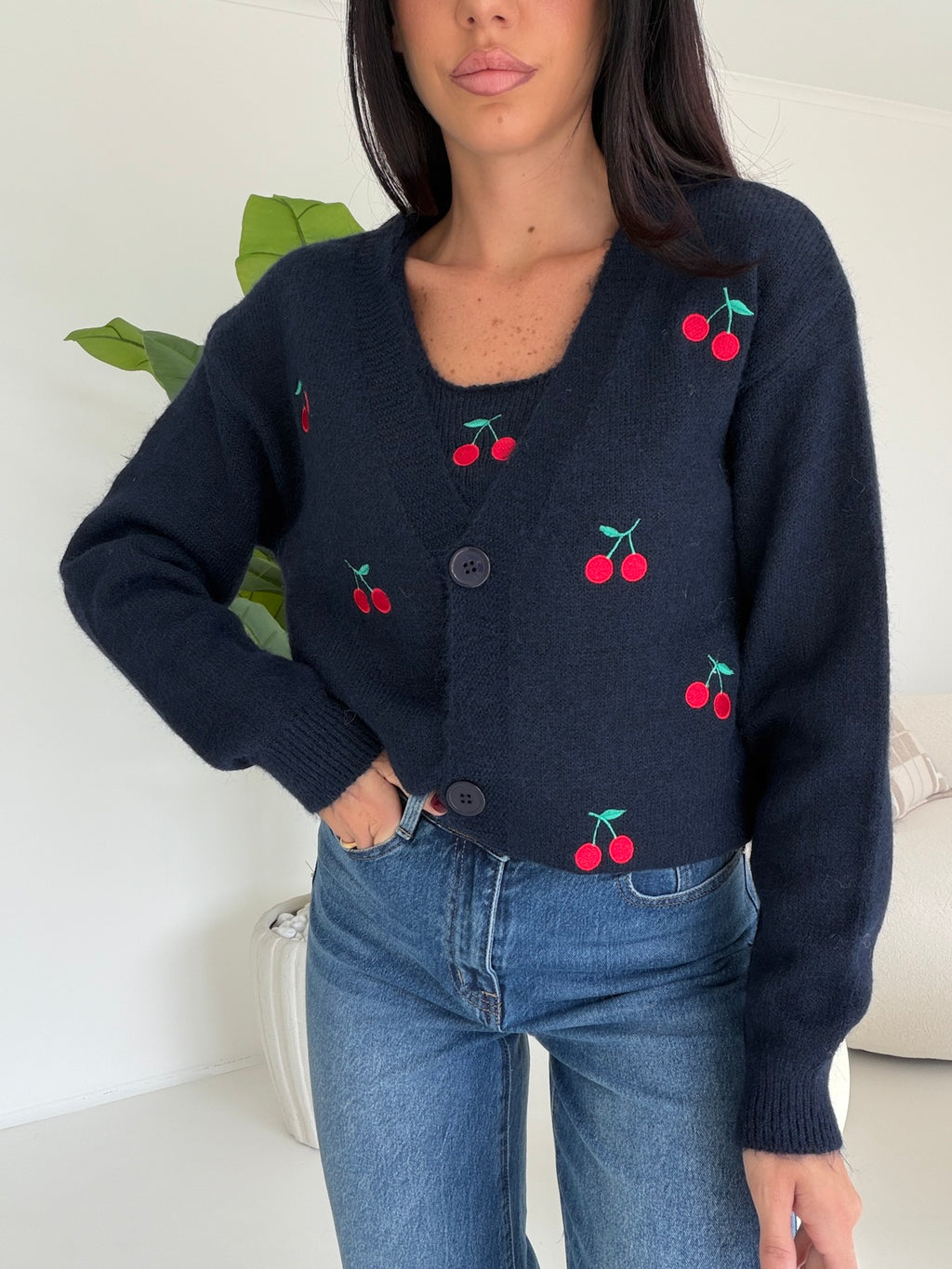Y6139-TWINSET CILIEGIE NAVY