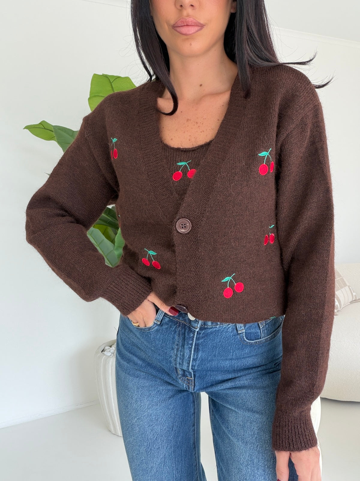Y6139-TWINSET CILIEGIE CHOCO