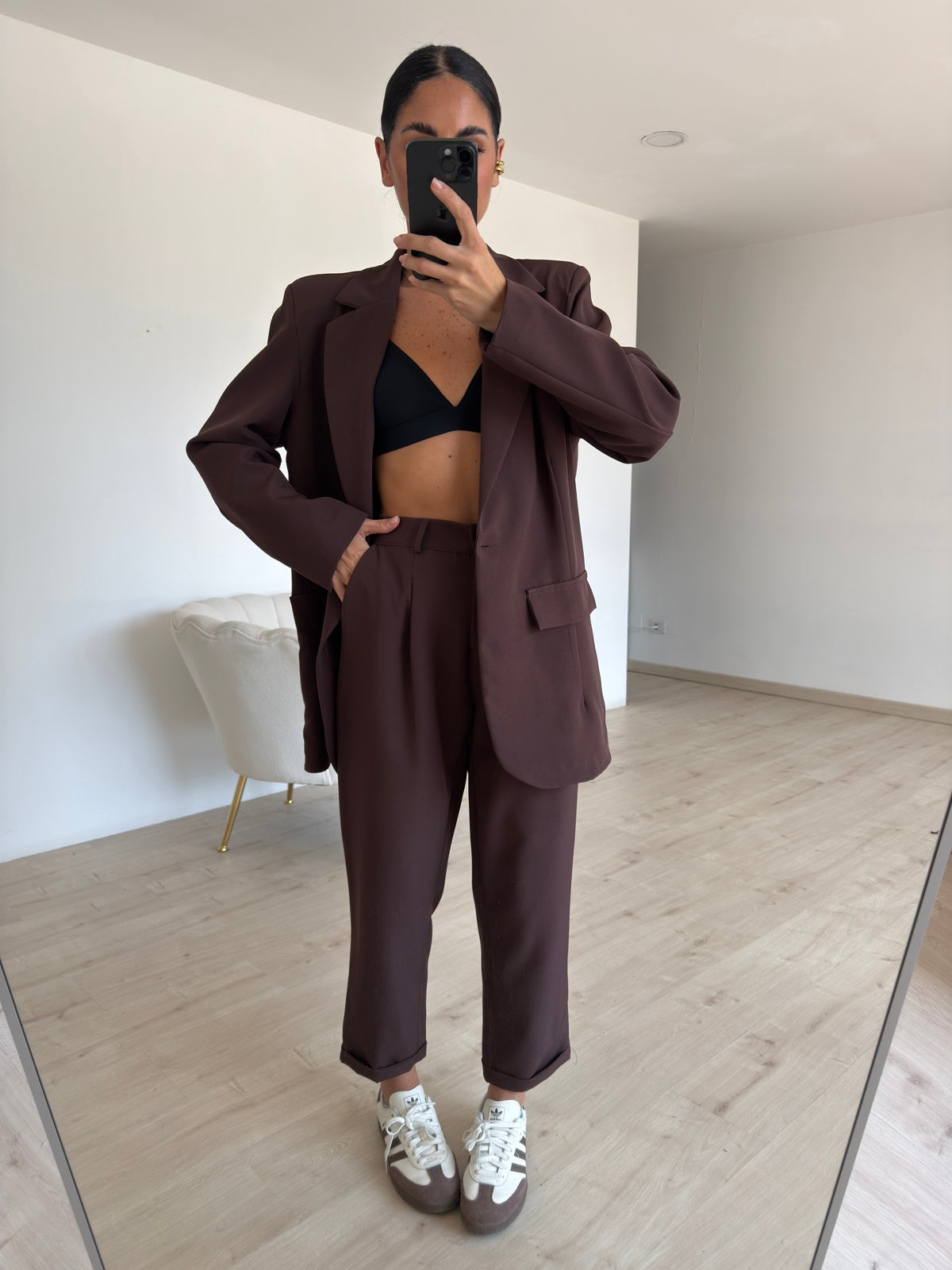 TAILLEUR OVERSIZE CHOCO