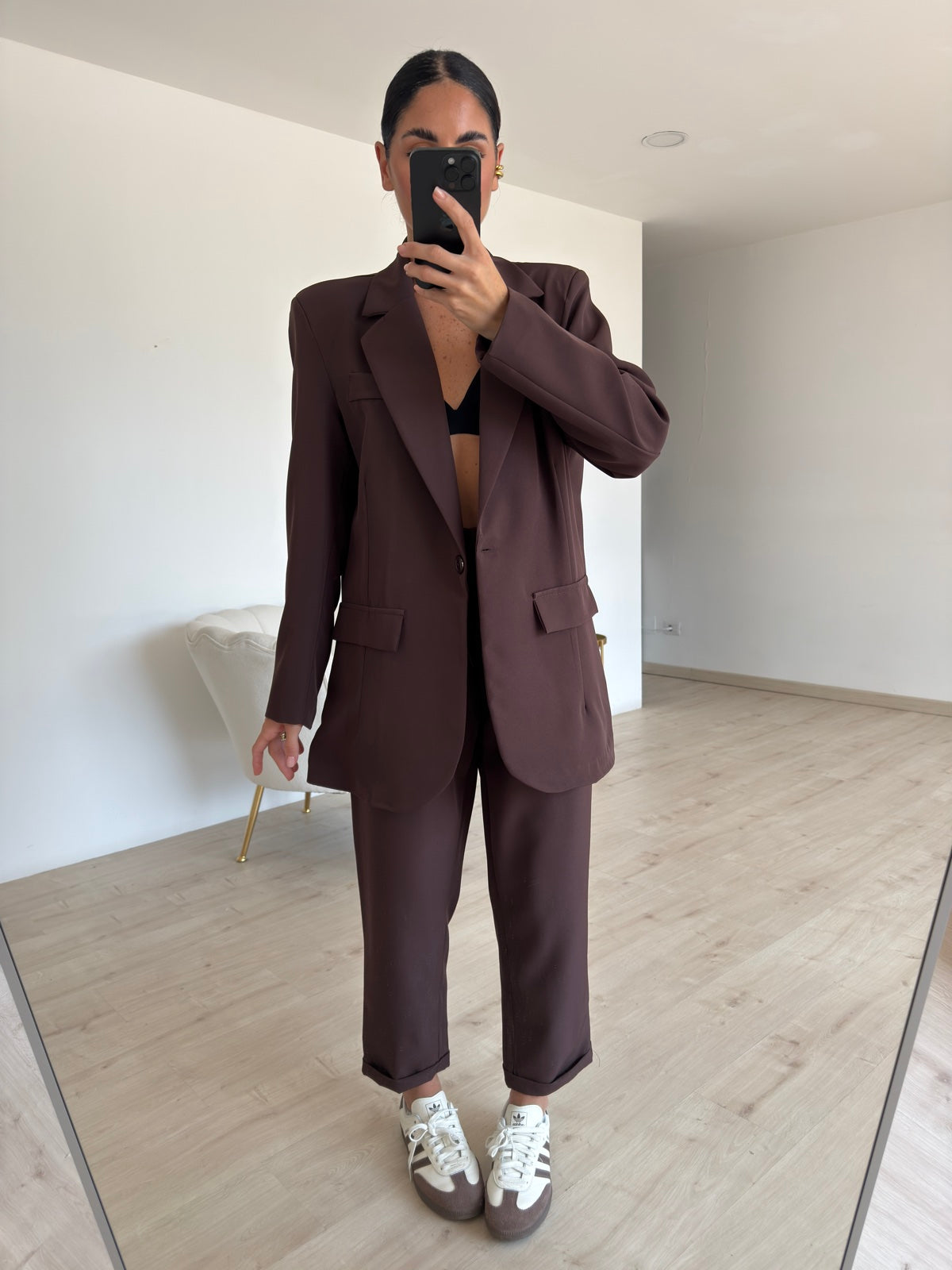 TAILLEUR OVERSIZE CHOCO