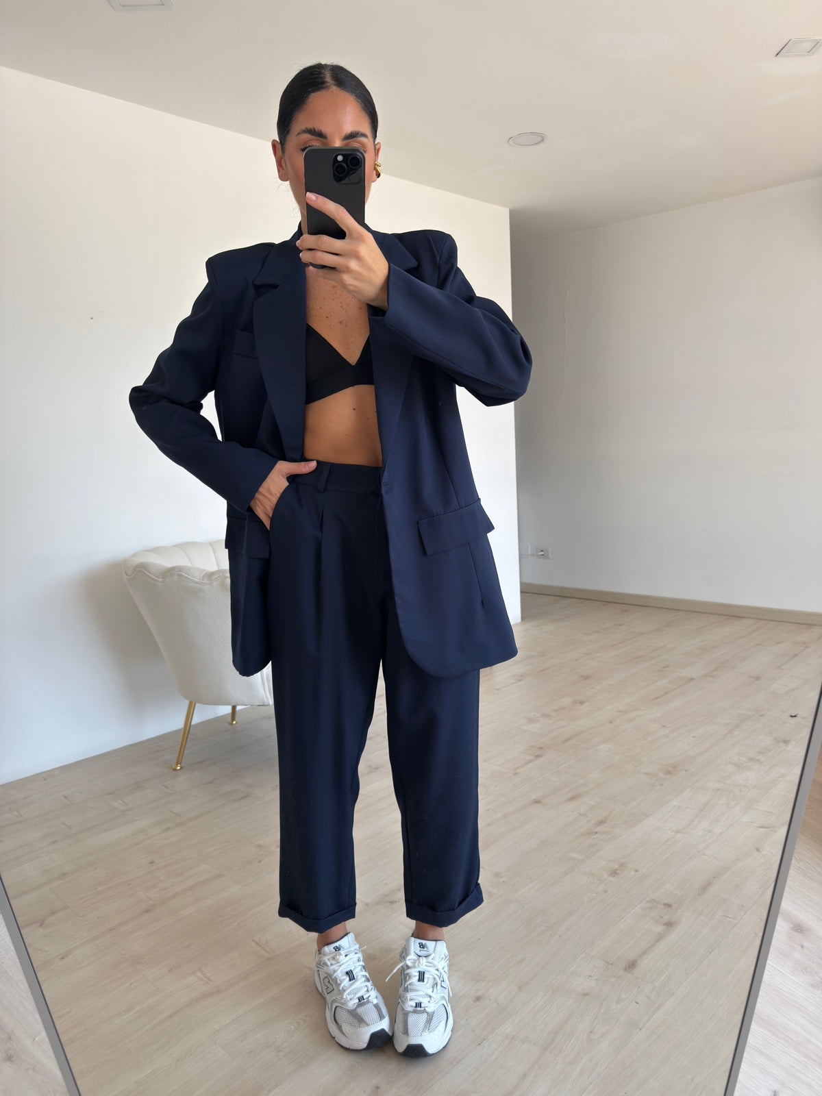 TAILLEUR OVERSIZE NAVY