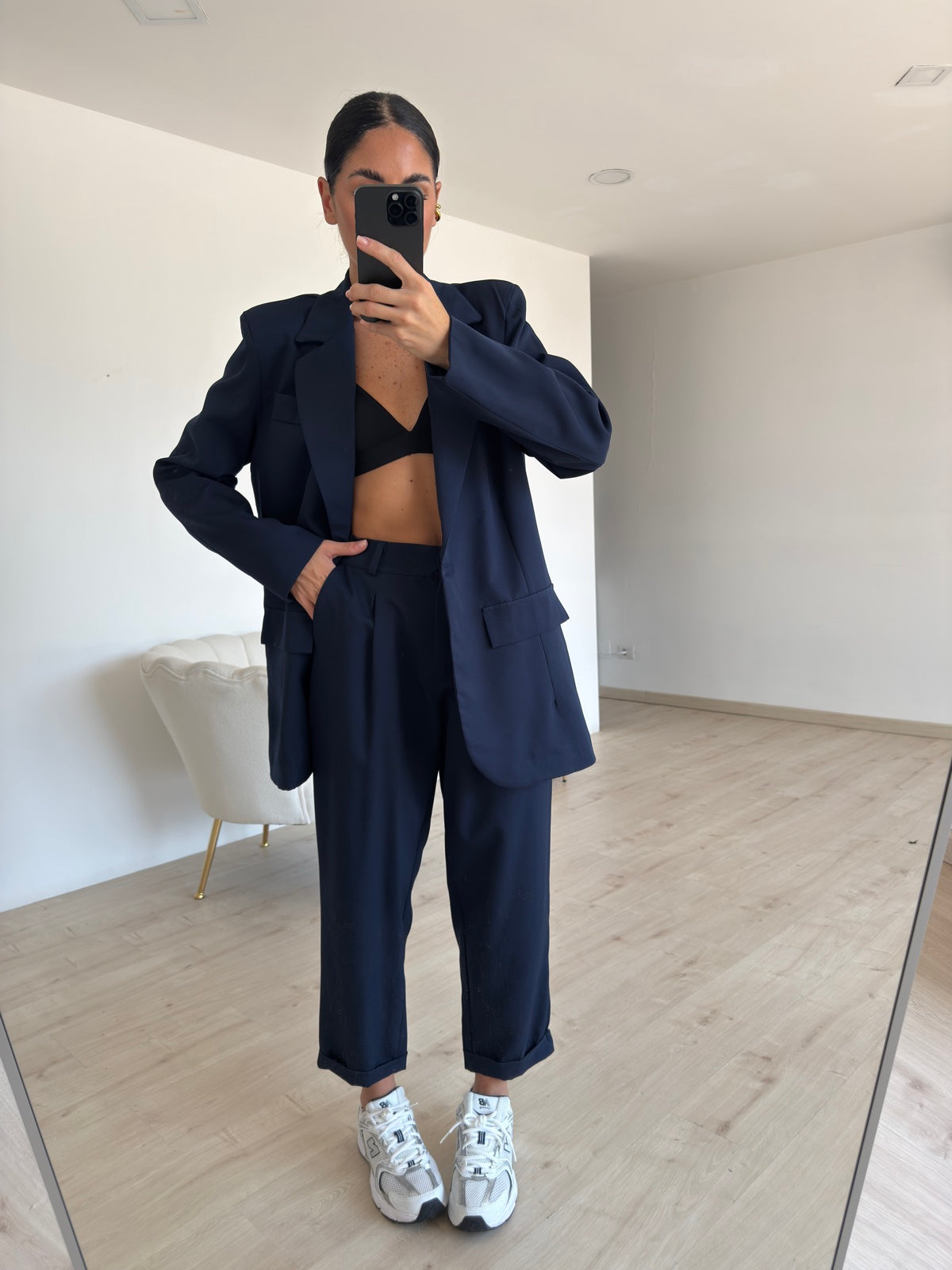 TAILLEUR OVERSIZE NAVY