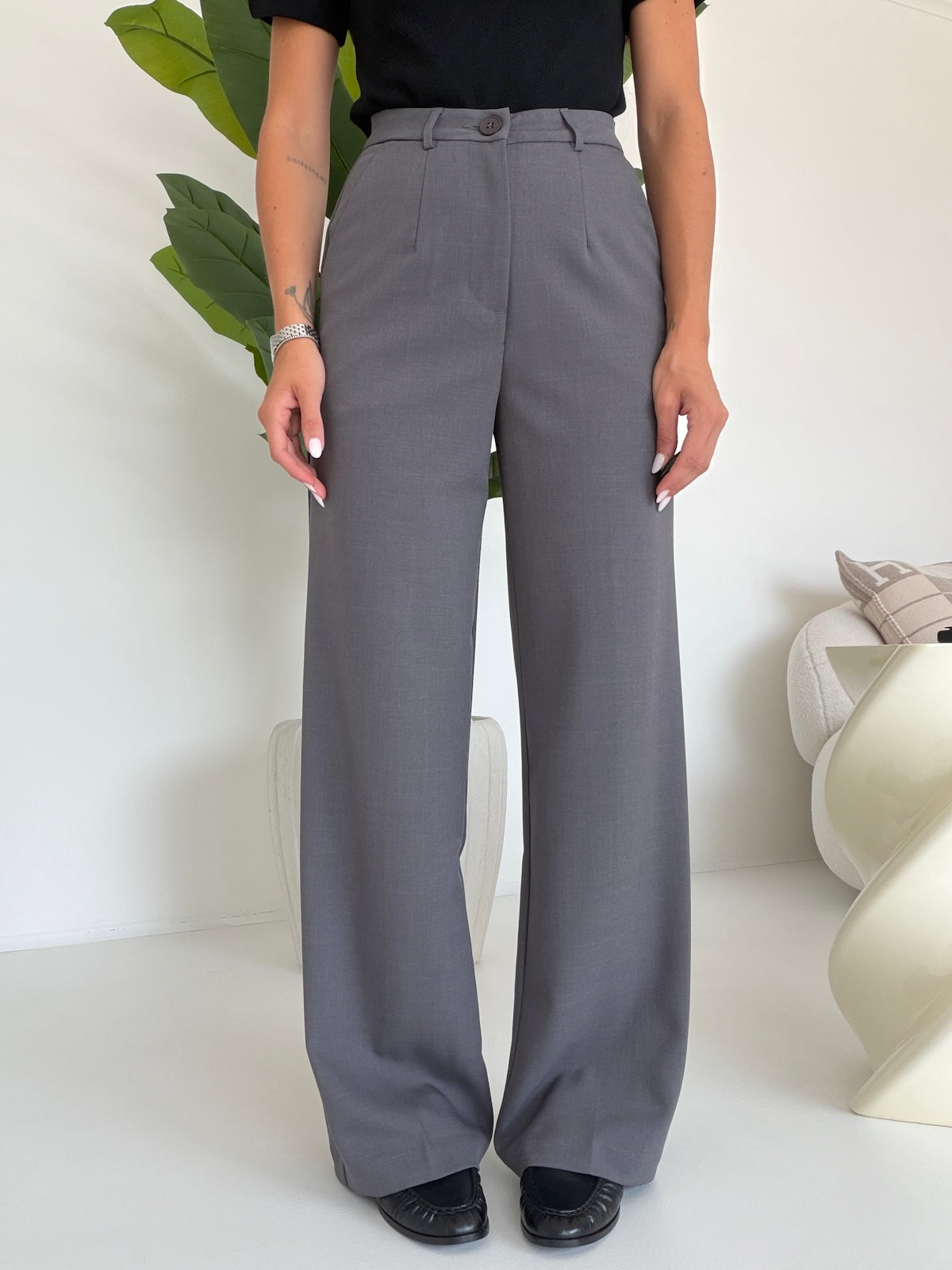 VS9002-17-PANTALONE PALAZZO BISTROT GREY