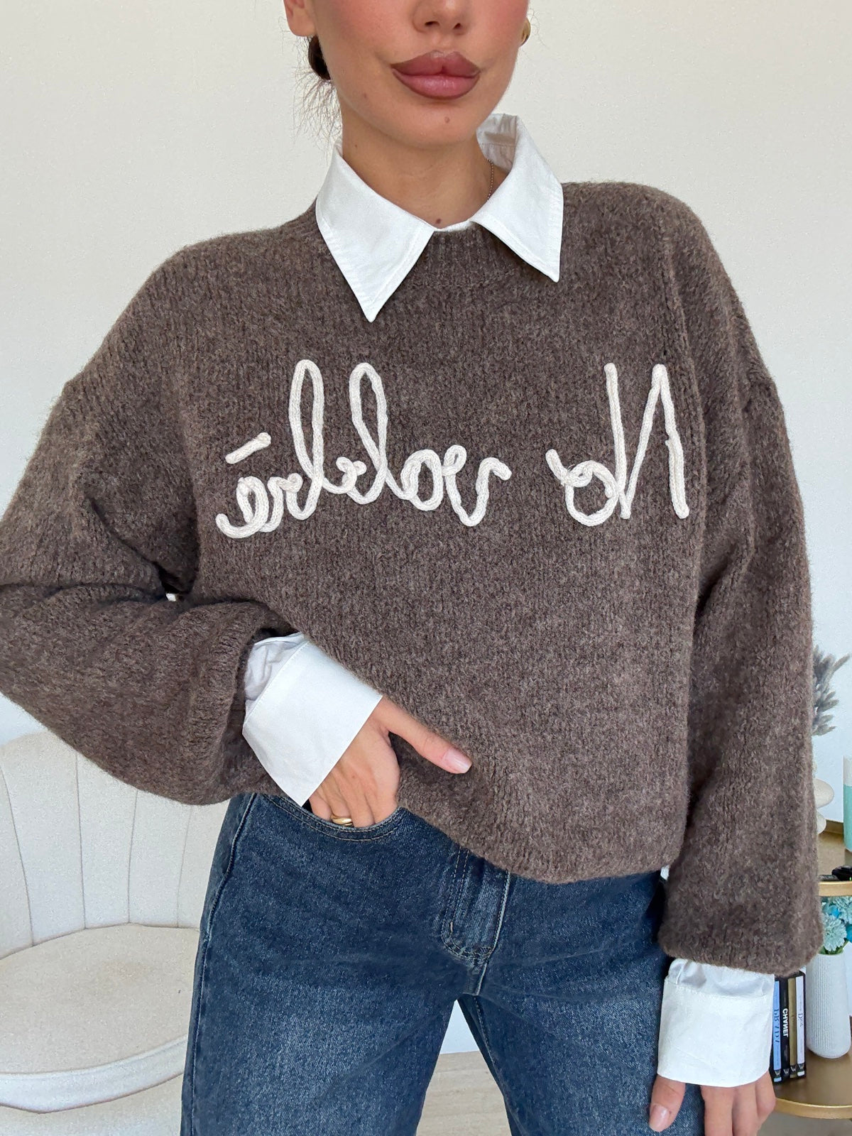 PULL-NO VABBE'-TAUPE