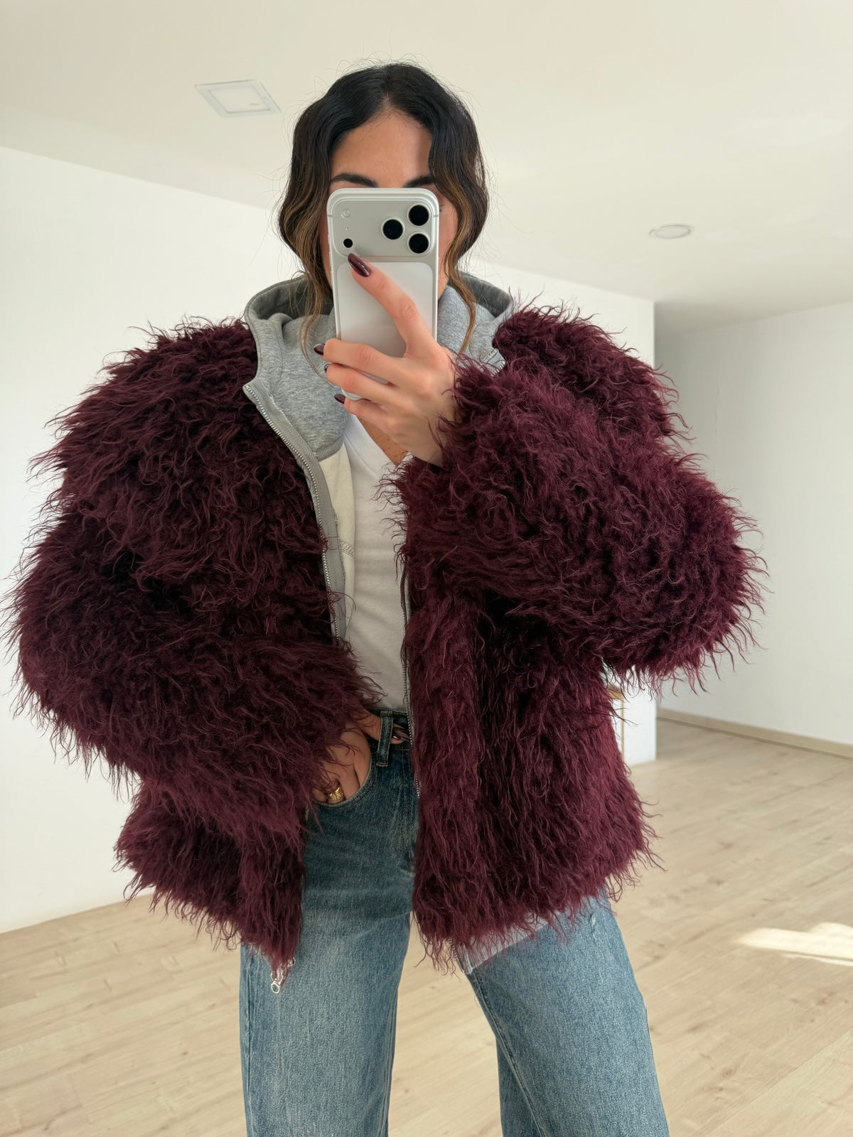 66051-ECO PELLICCIA ADDISON WINE