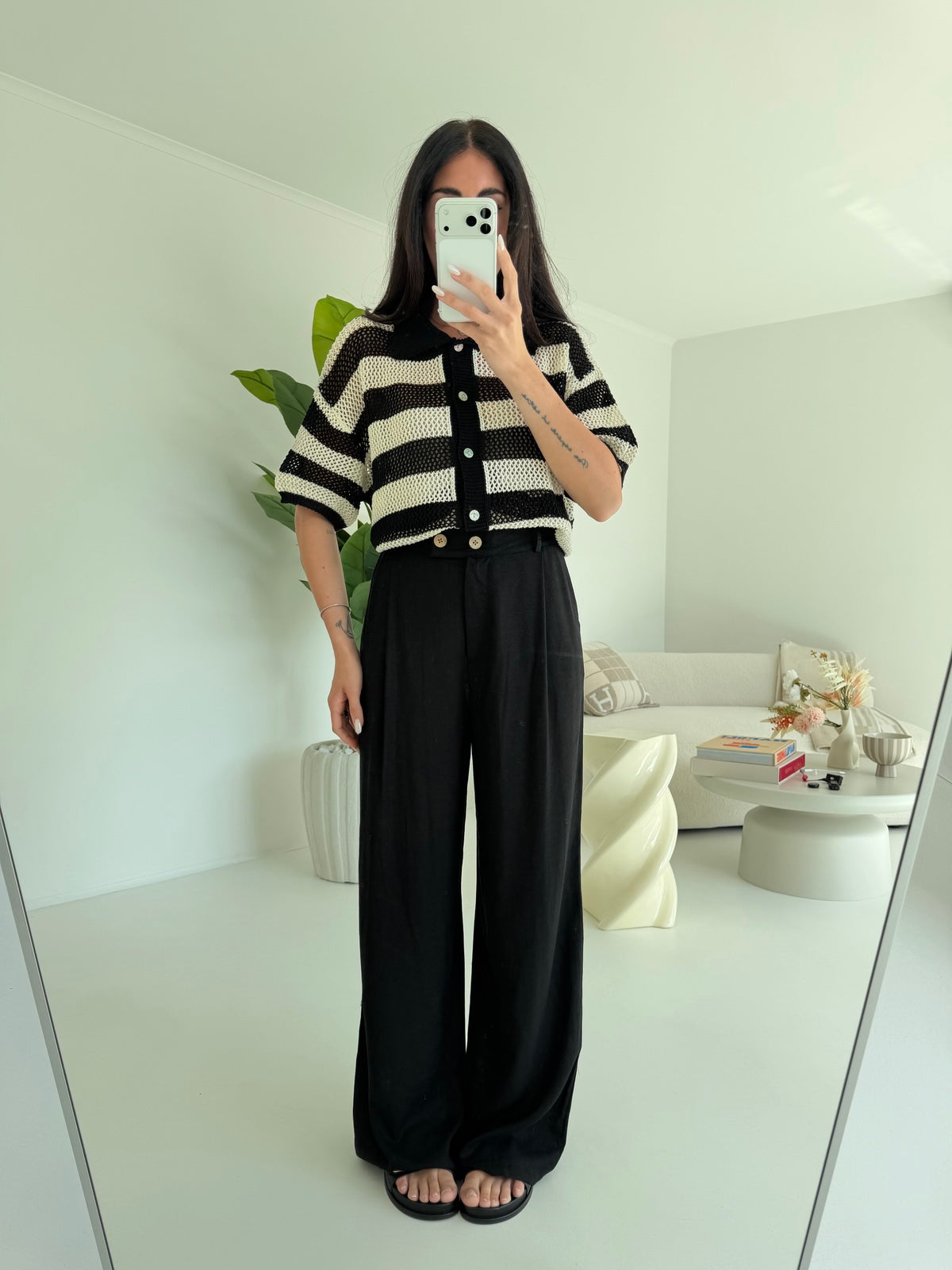 PANTALONE PALAZZO MUST NERO