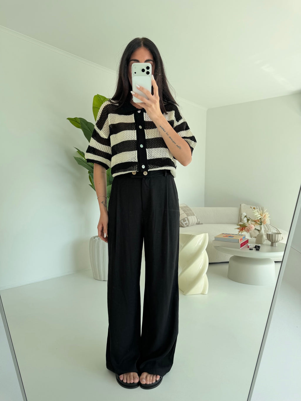POLO STRIPES NERA