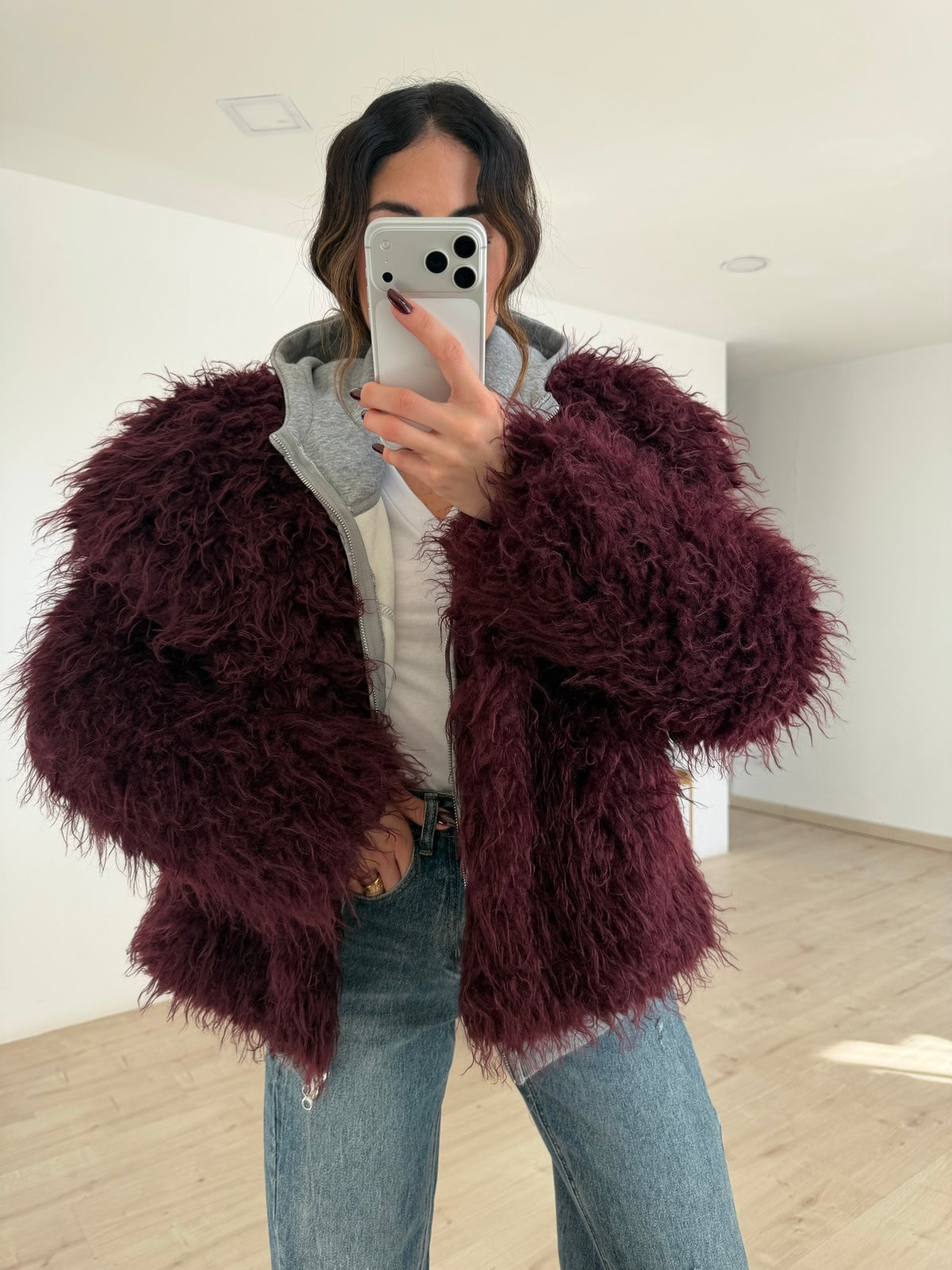 66051-ECO PELLICCIA ADDISON WINE