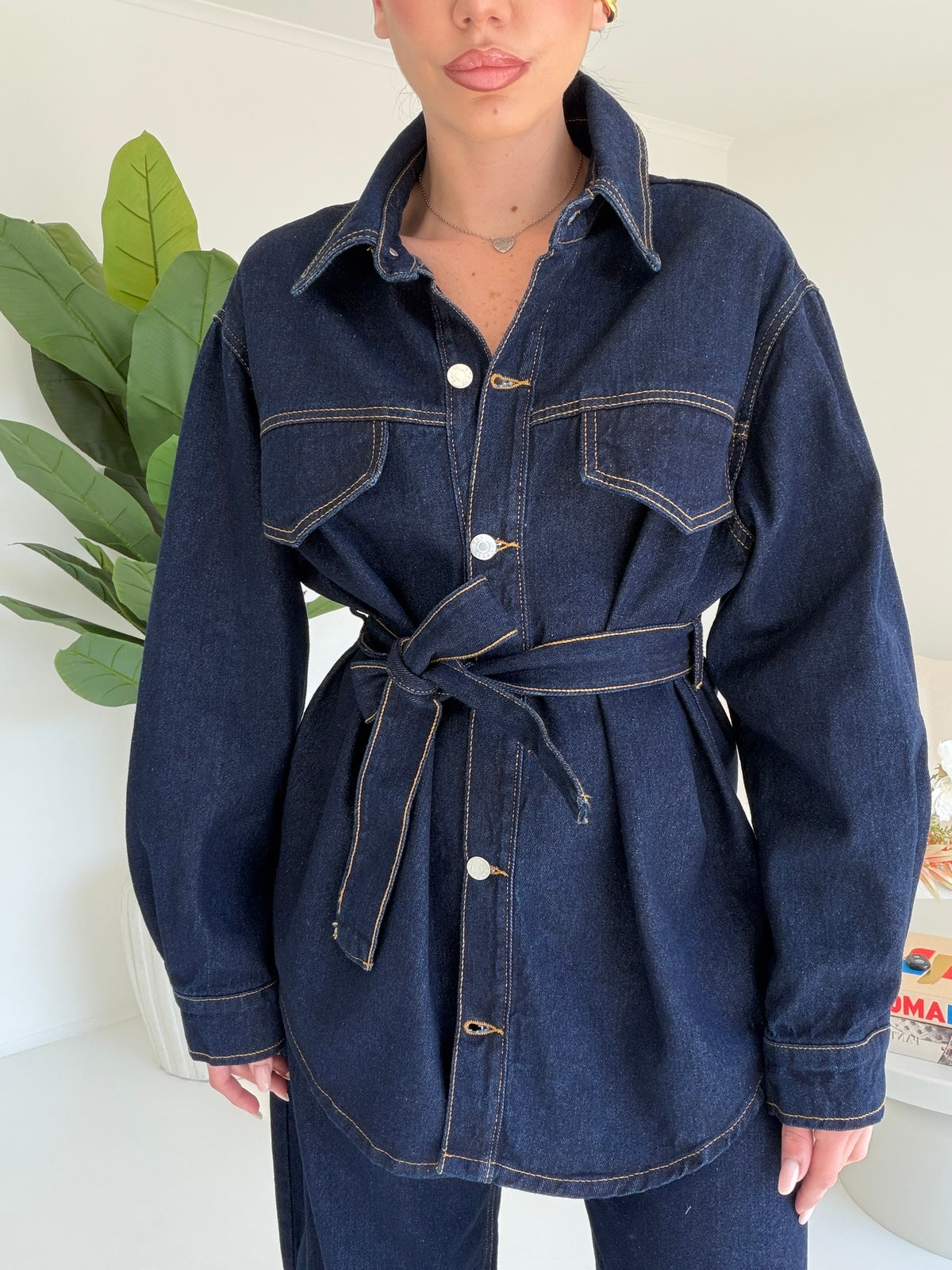 GB078-CAMICIA DENIM STEFY
