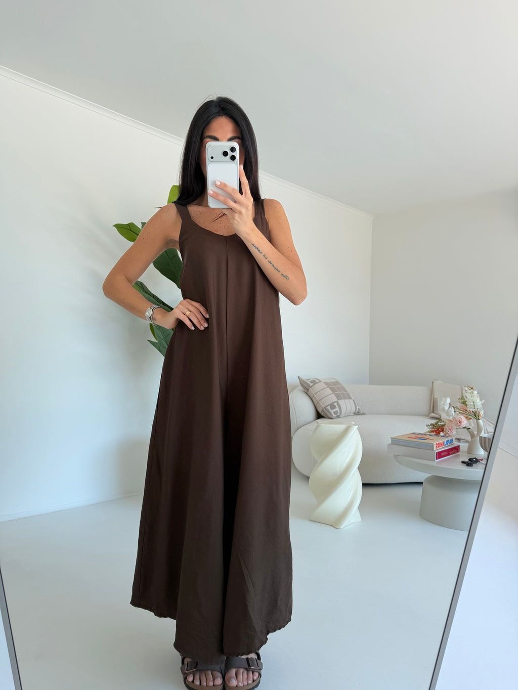 TUTA OVERSIZE CHOCO